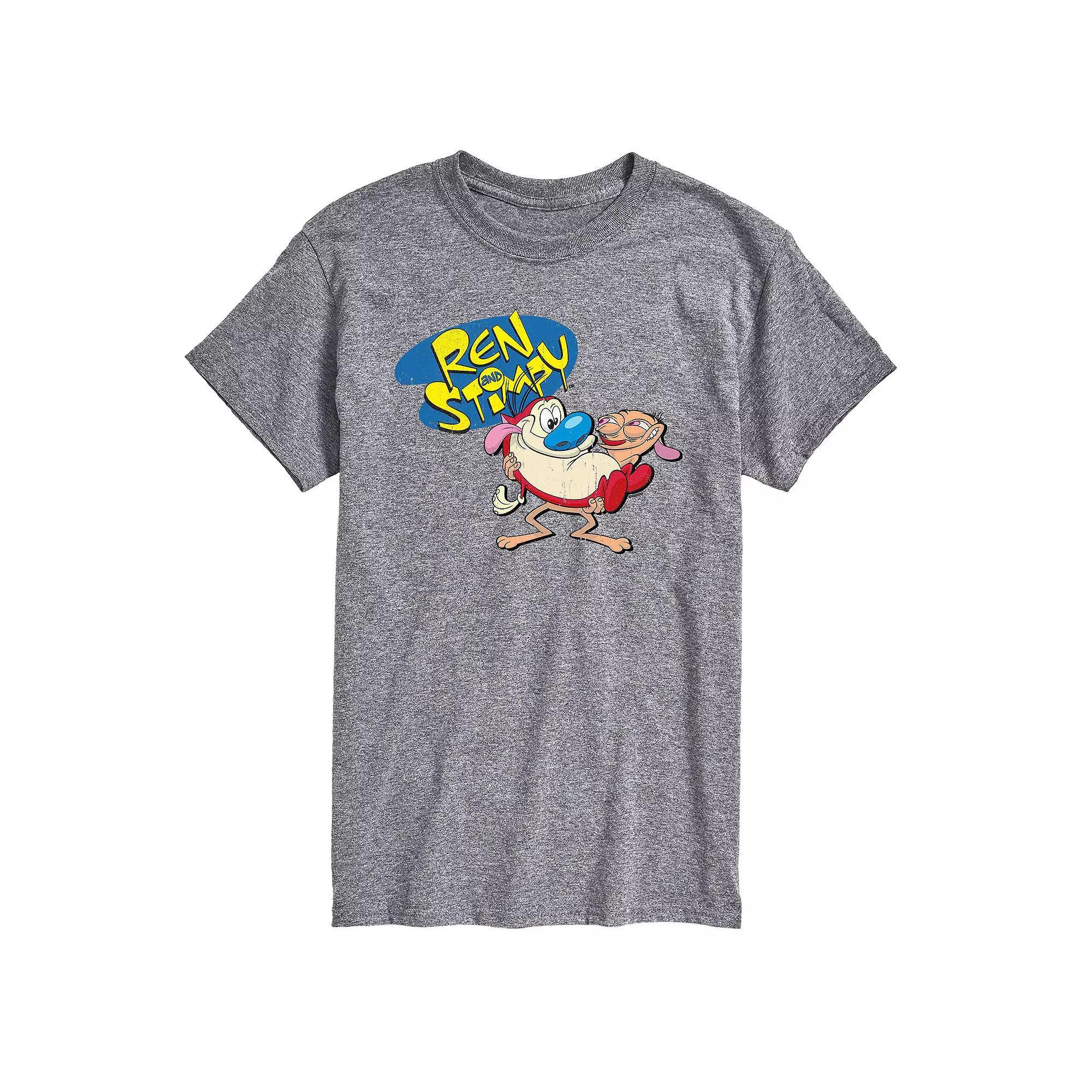 Mens Ren & Stimpy Holding Ren Tee Product Image
