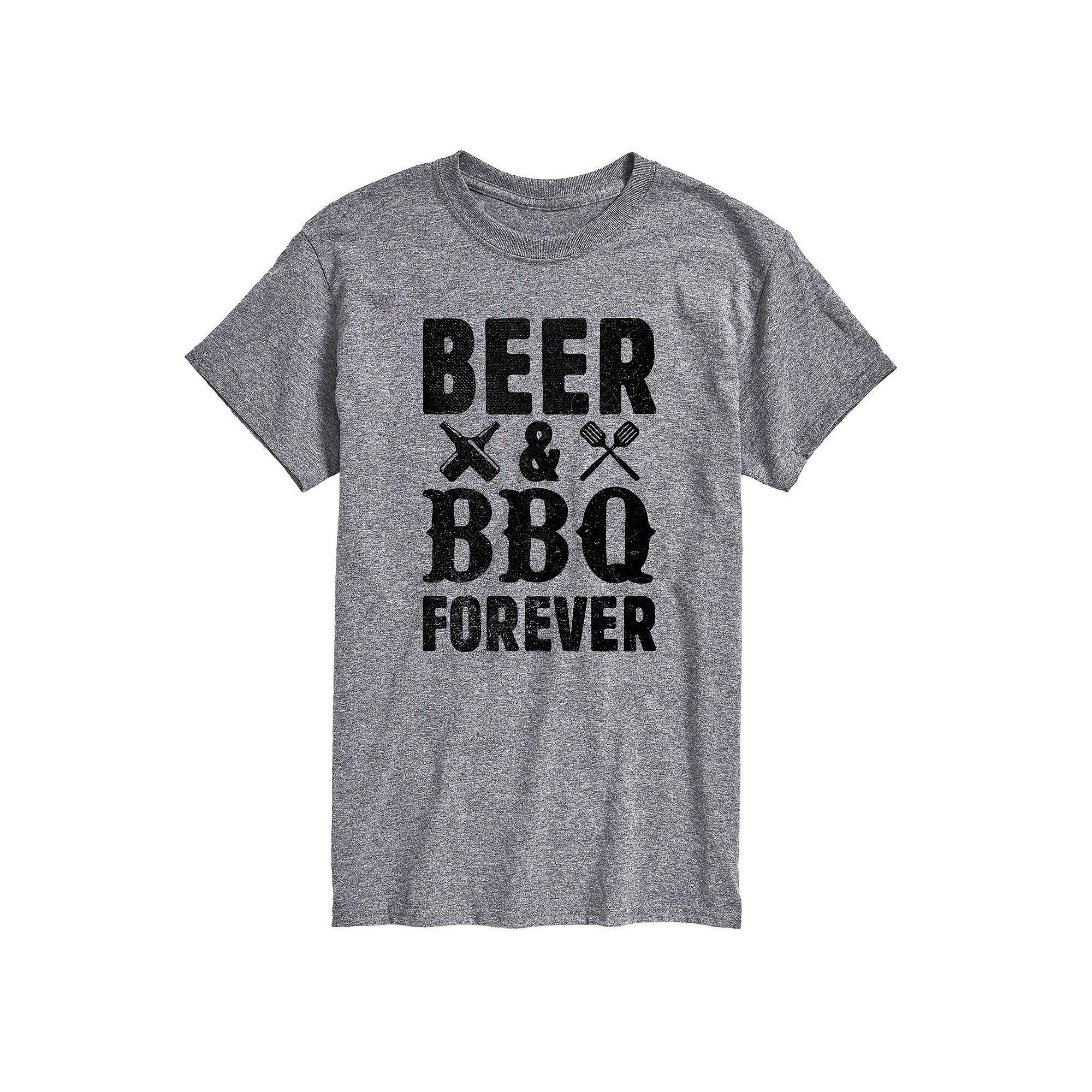 Big & Tall Beer and BBQ Forever Graphic Tee, Mens Product Image