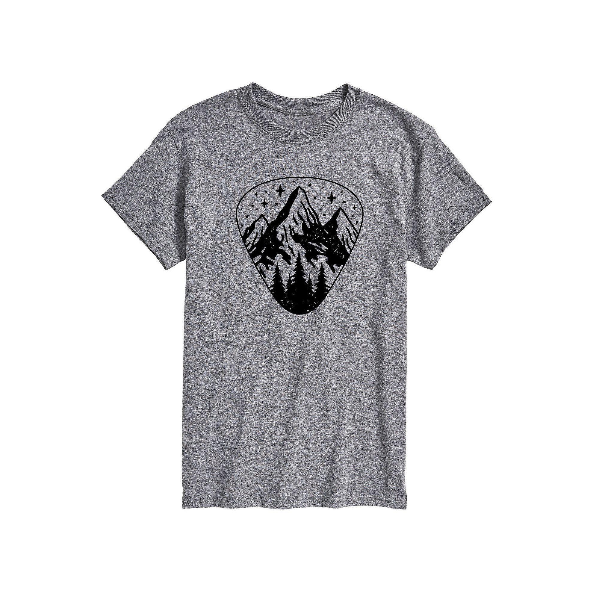 Men's Guitar Pick Outdoor Scene Tee, Size: Large, White Product Image