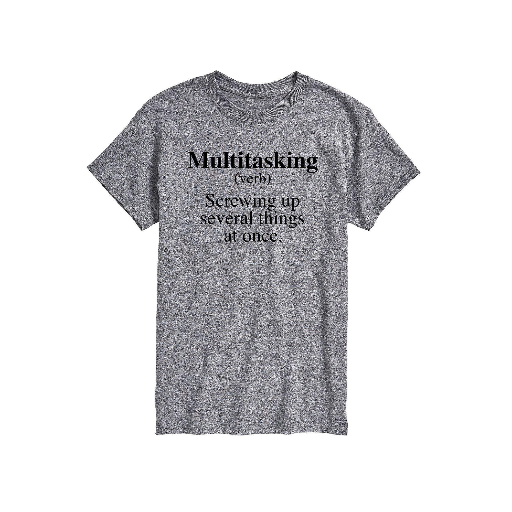 Big & Tall Multitasking Definition Graphic Tee, Mens Product Image