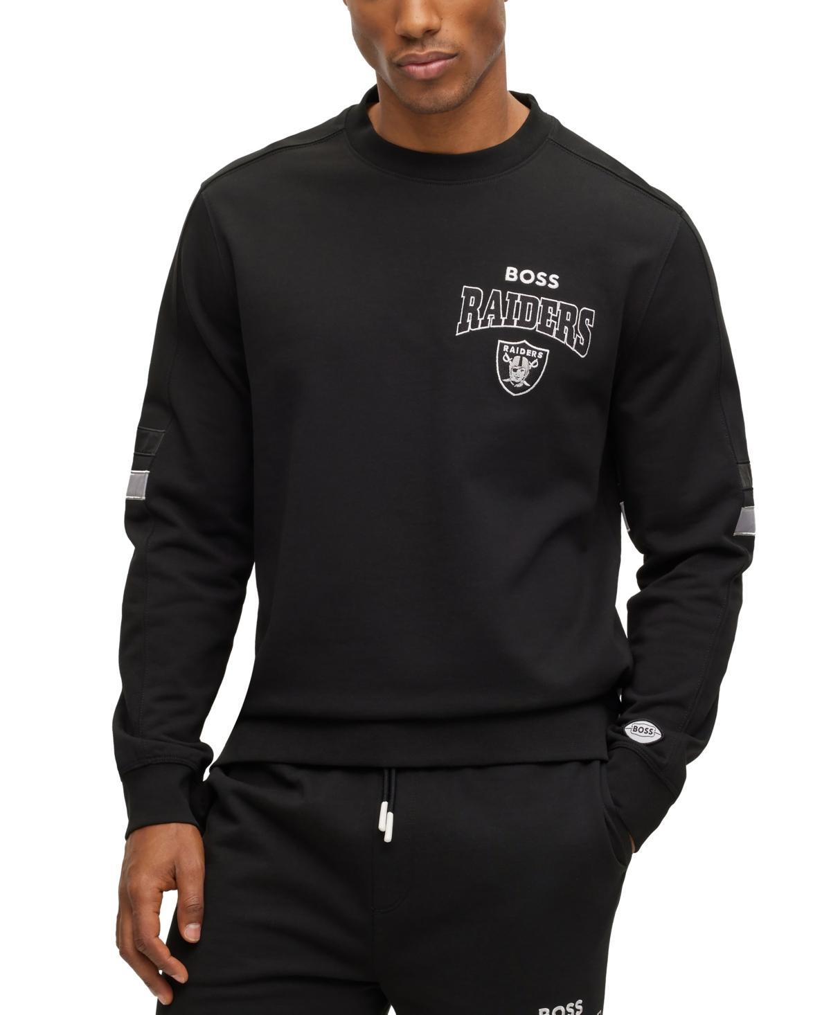 HUGO BOSS X Nfl Cotton-terry Sweatshirt With Collaborative Branding In Los Angeles Rams Product Image