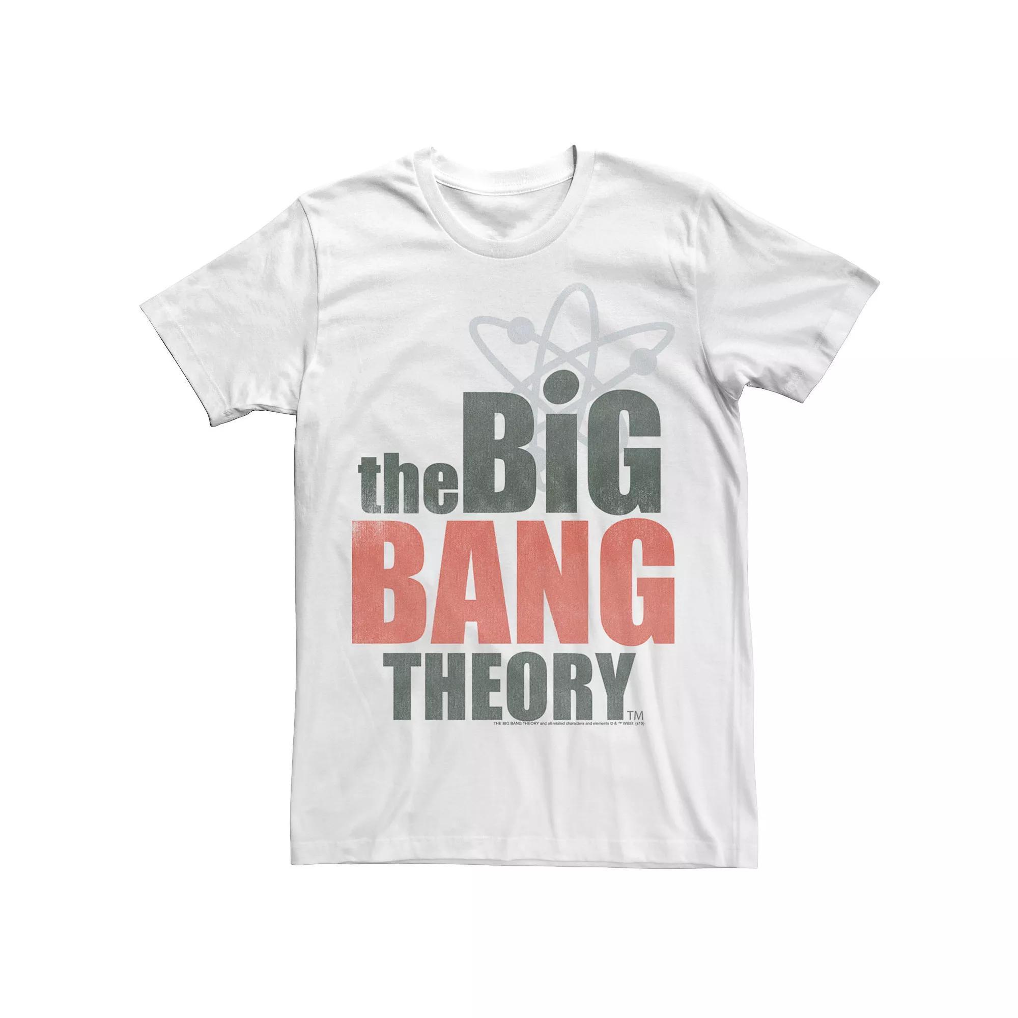 Men's The Big Bang Theory Logo Stack Tee, Size: XXL, White Product Image