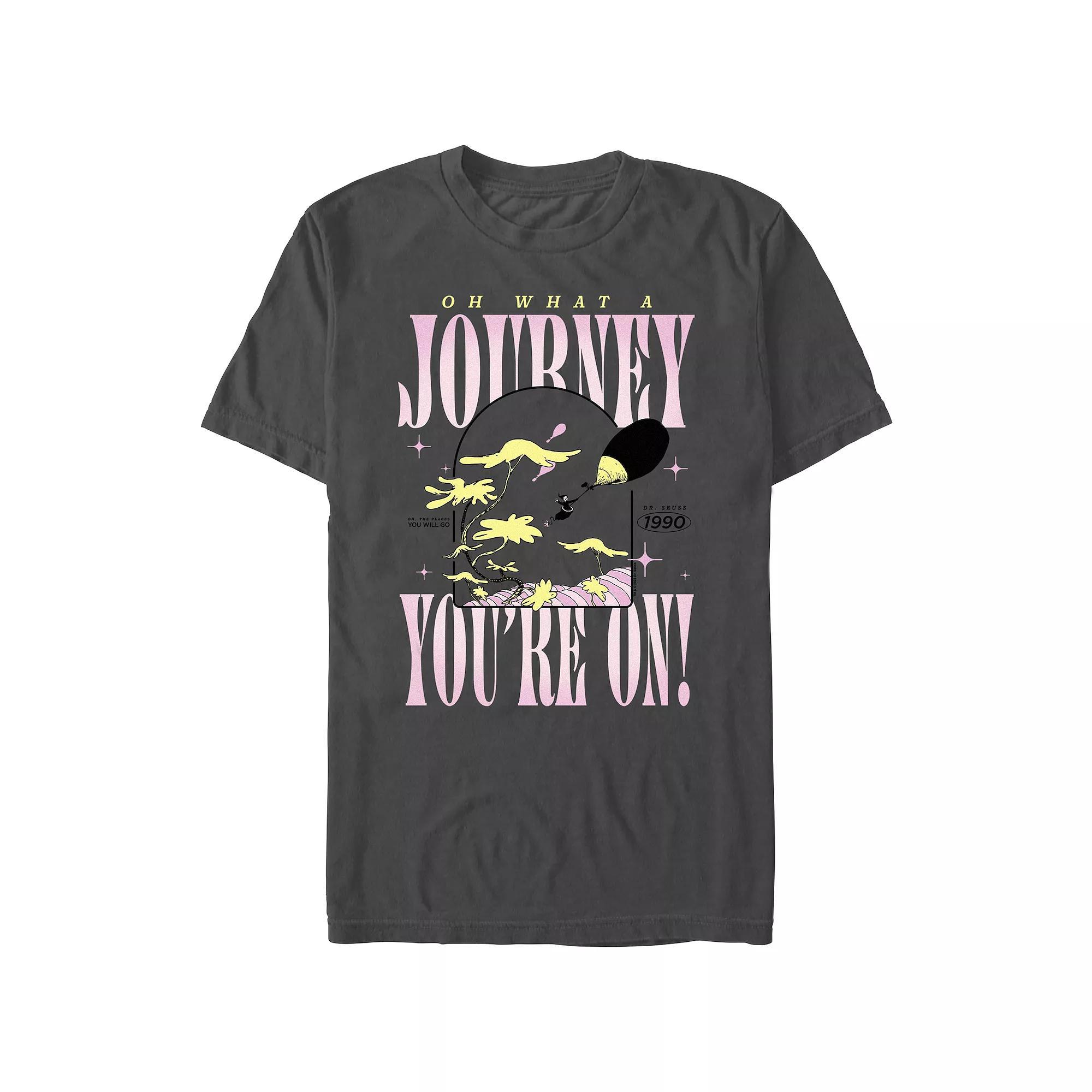 Men's Dr. Seuss The Journey Graphic Tee, Size: Medium, Grey Product Image