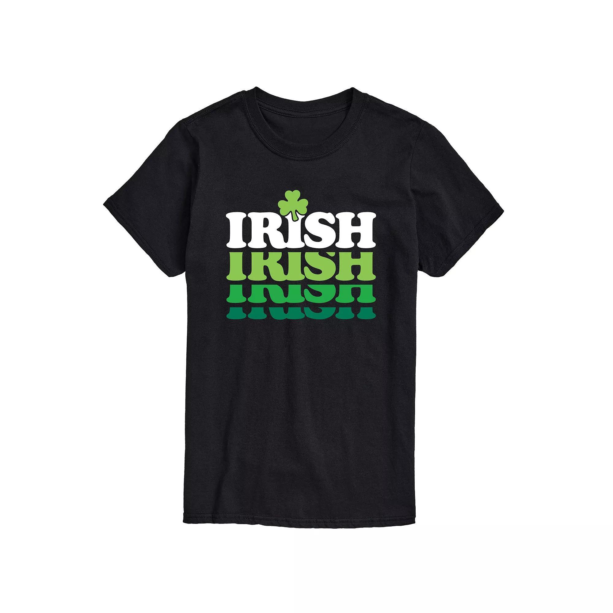 Mens Irish Retro Repeat Graphic Tee Product Image