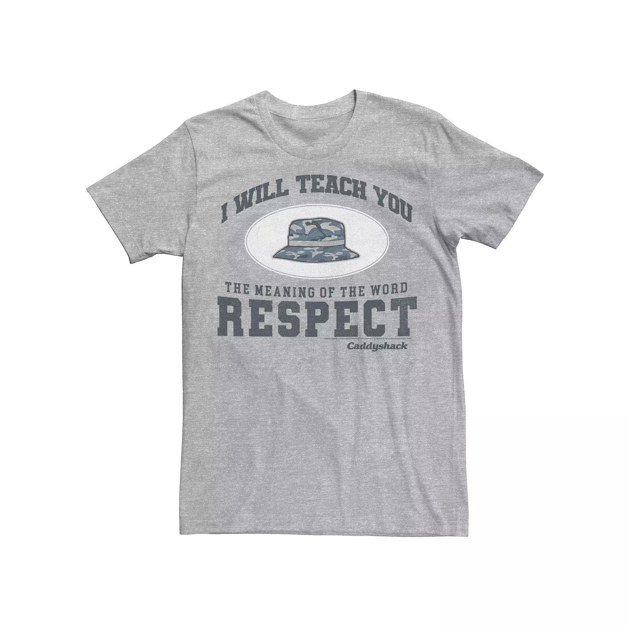 Men's Caddyshack Meaning Of Respect Movie Quote Tee, Size: XXL, Athletic Grey Product Image