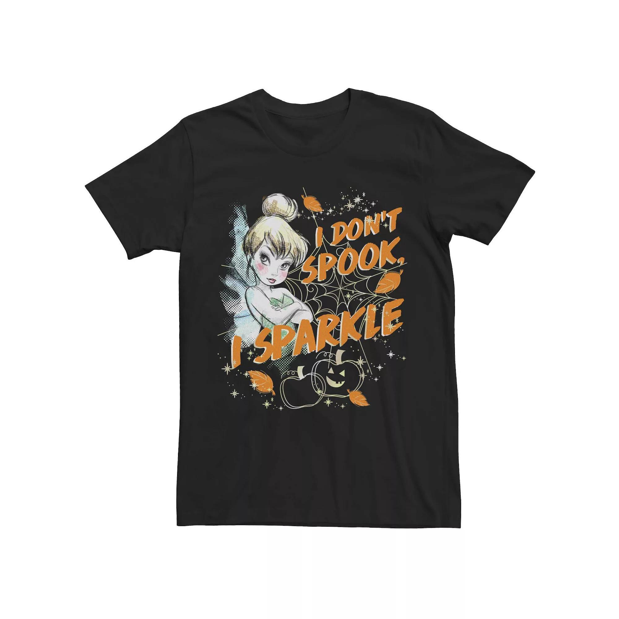 Men's Tinkerbell I Do Not Spook, I Sparkle Tee, Size: 3XL, Black Product Image