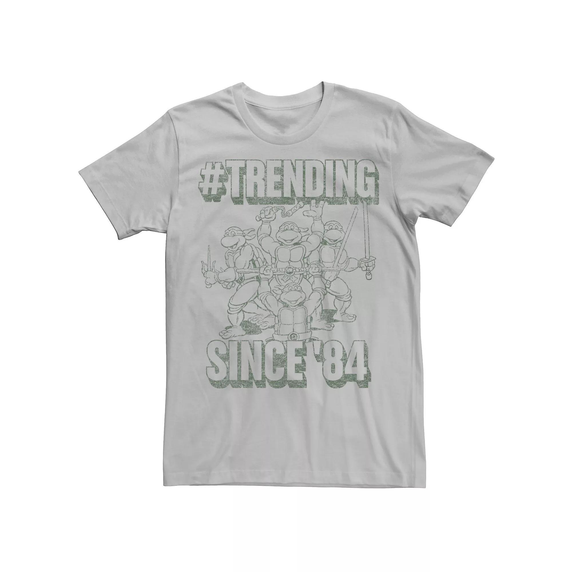 Men's Teenage Mutant Ninja Turtles Trending Since '84 Graphic Tee, Size: XS, Silver Product Image