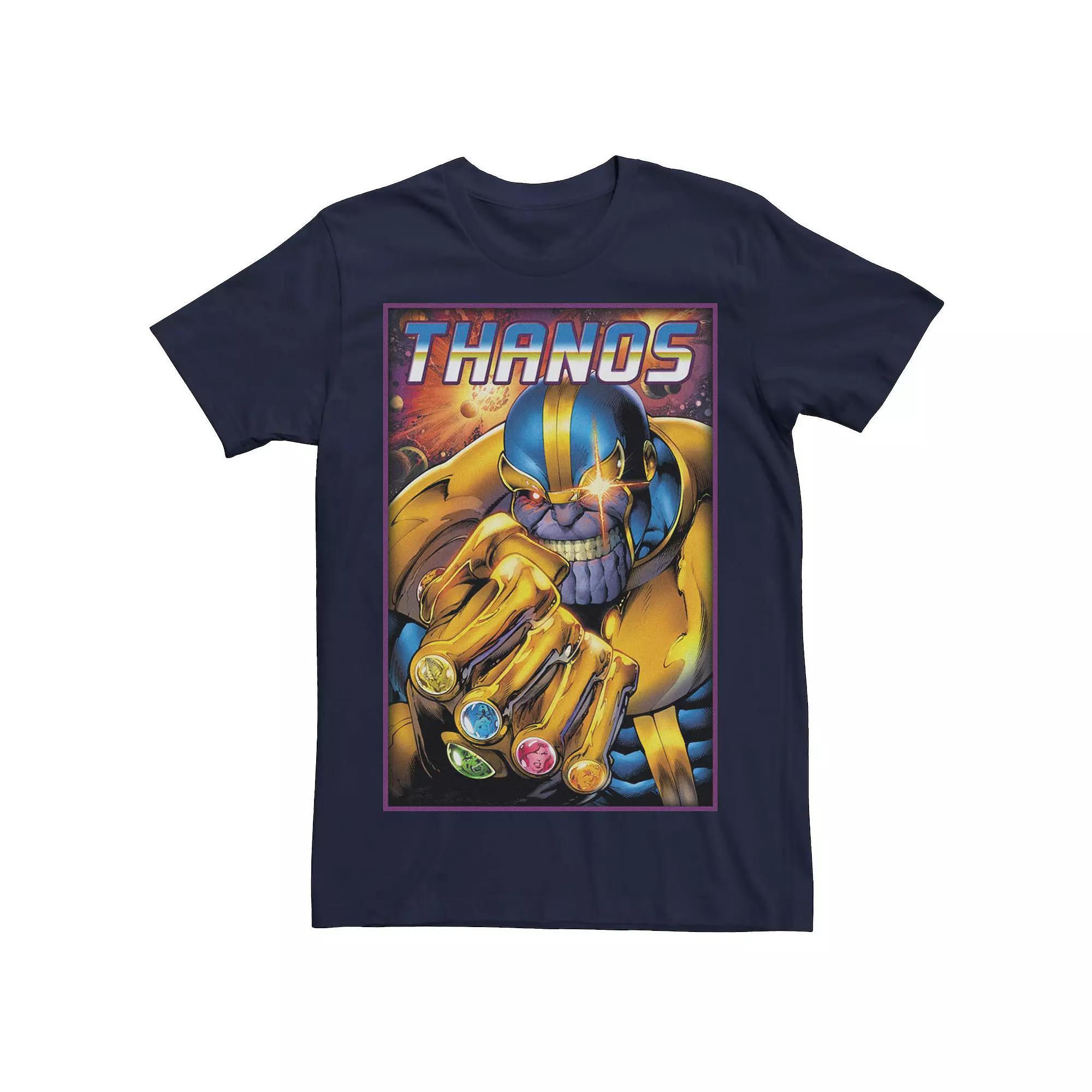 Men's Marvel Thanos Infinity Stones Tee, Size: Small, Blue Product Image