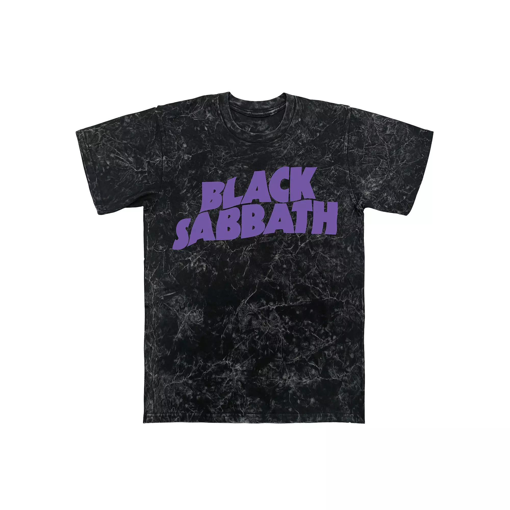 Men's Black Sabbath Mineral Wash Graphic Tee, Size: Large, Black Mineral Wash Product Image