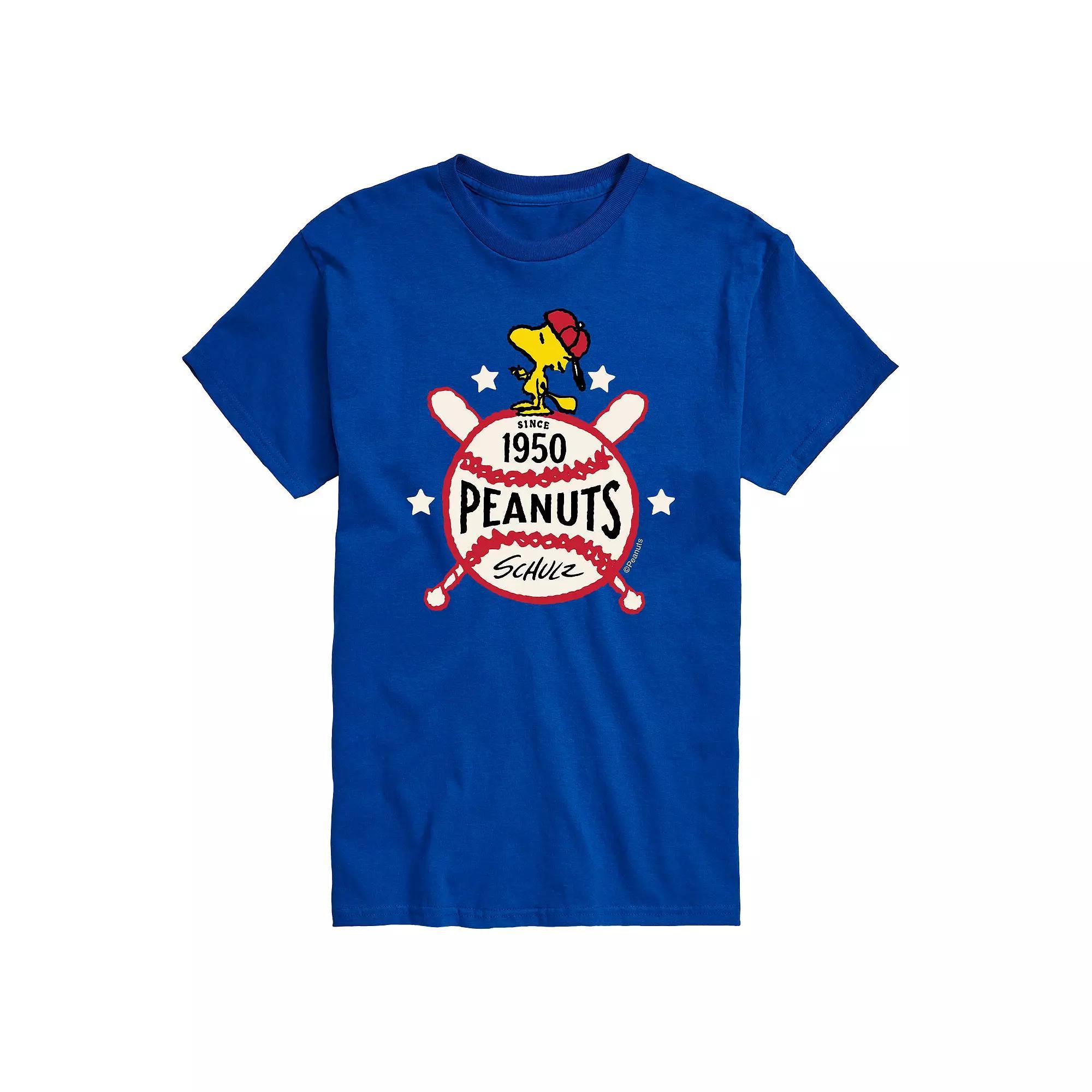 Big & Tall Peanuts 1950 Baseball Tee, Mens Product Image