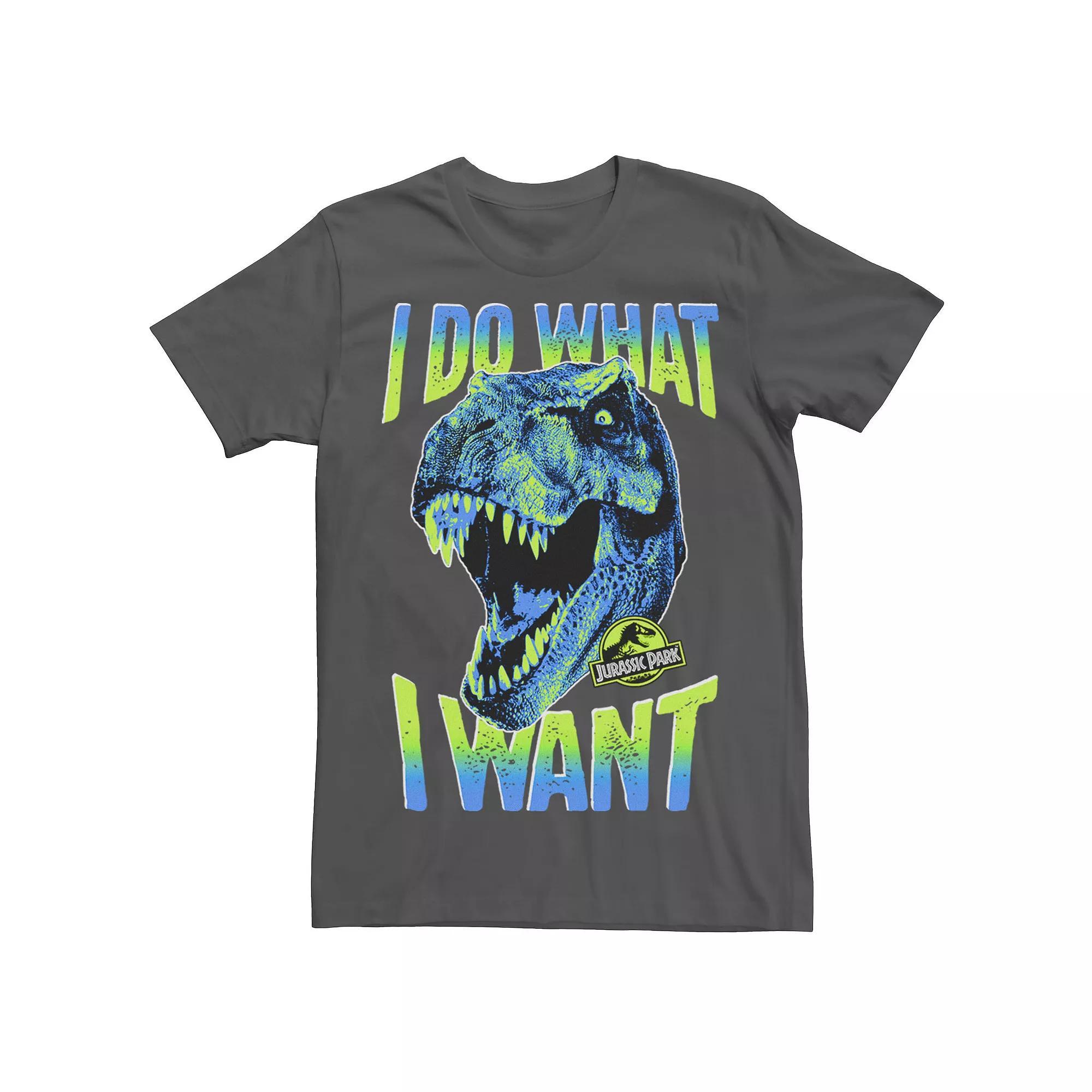 Men's Jurassic Park T-Rex I Do What I Want Tee, Size: Medium, Red Product Image