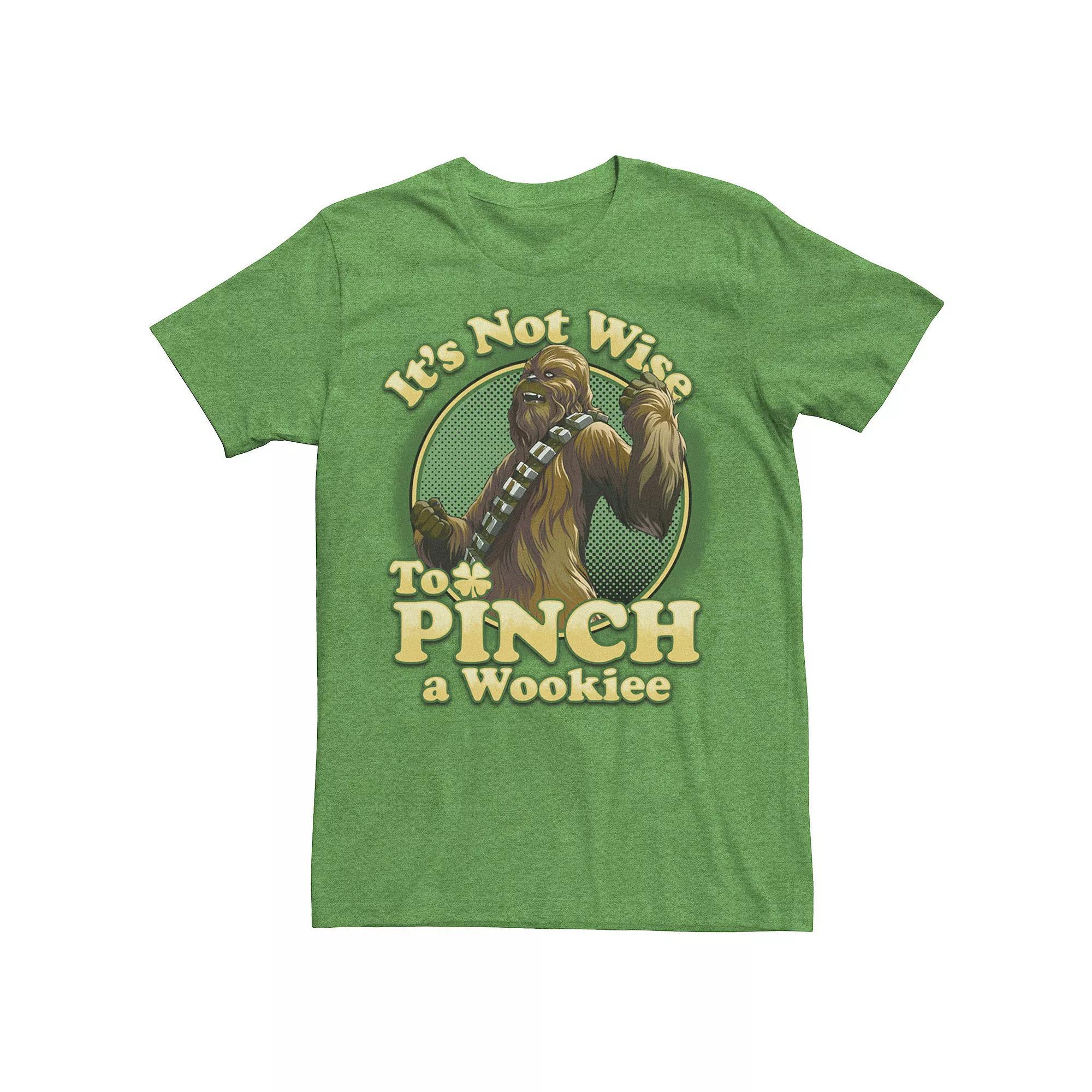 Men's Star Wars Chewbacca It's Not Wise To Pinch A Wookie Tee, Size: 3XL, Kelly Grey Product Image