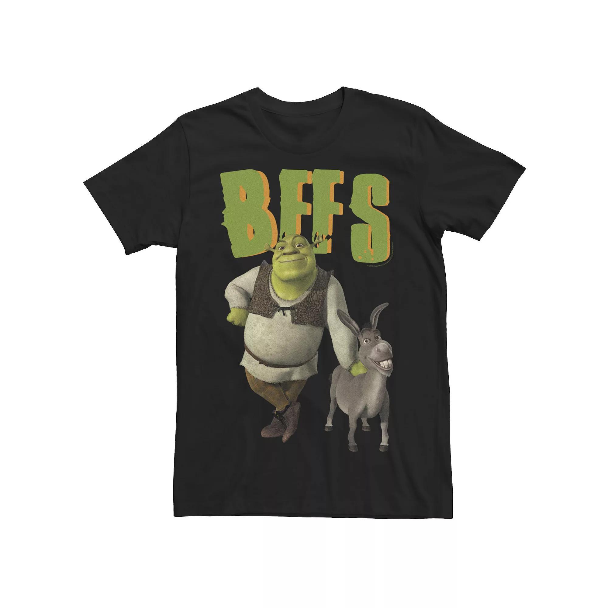 Men's Shrek 2 BFFs Tee, Size: Large, Black Product Image