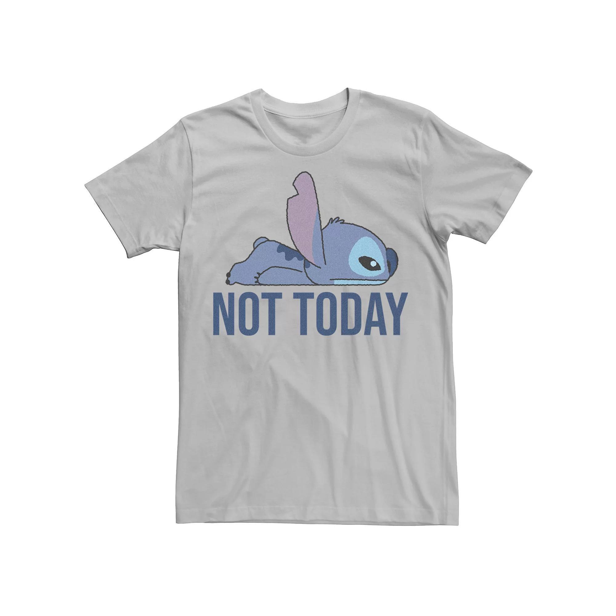Disney's Lilo & Stitch Not Today Stitch Men's Graphic Tee, Size: Large, Silver Product Image