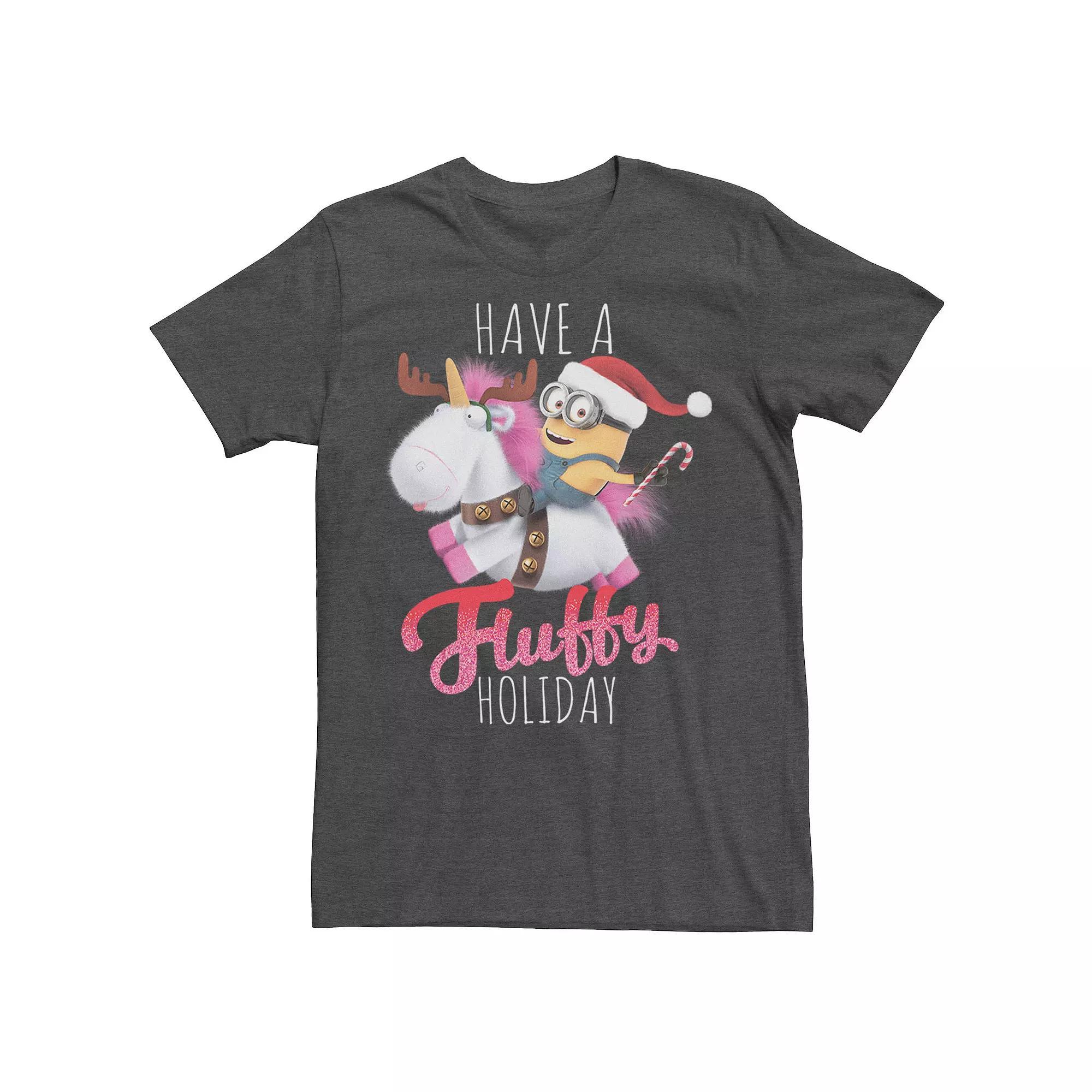 Men's Despicable Me Minions Christmas Tee, Size: Small, Grey Heather Product Image
