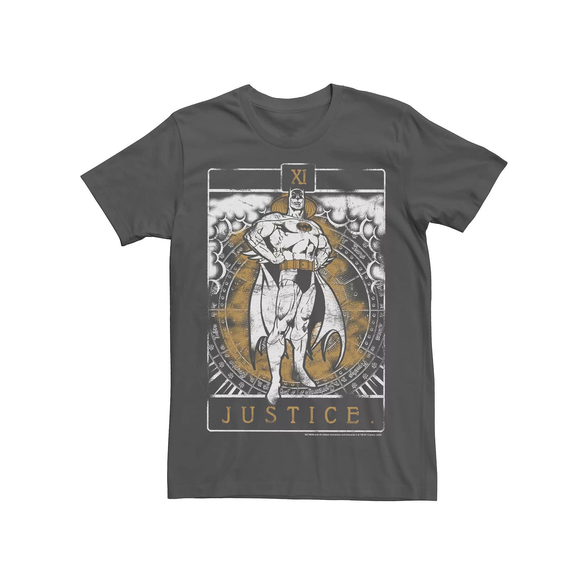 Men's DC Comics Batman Tarot Card Tee, Size: XXL, Grey Product Image