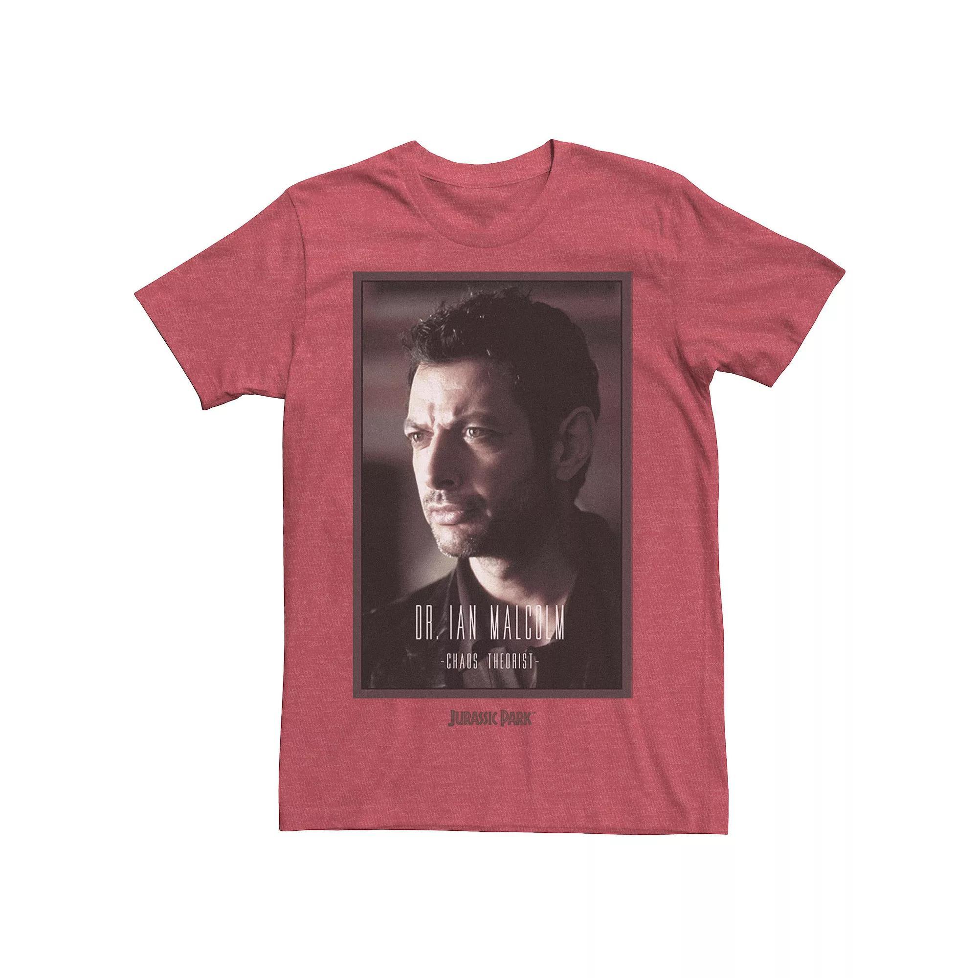 Men's Jurassic Park Dr. Ian Malcolm Chaos Theorist Tee, Size: XL, Royal Grey Product Image