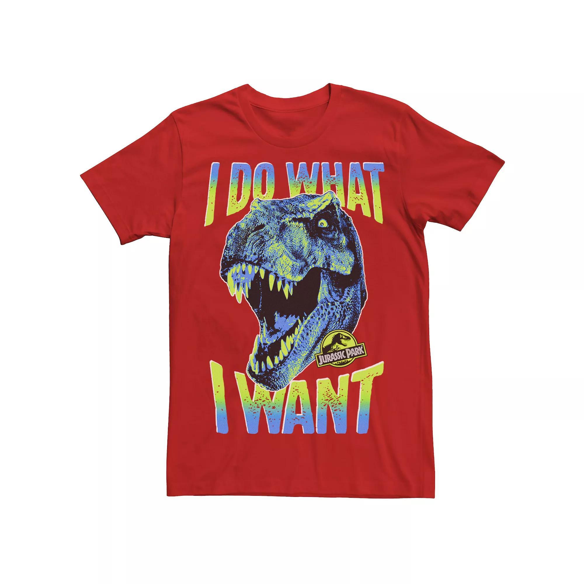 Men's Jurassic Park T-Rex I Do What I Want Tee, Size: Medium, Red Product Image