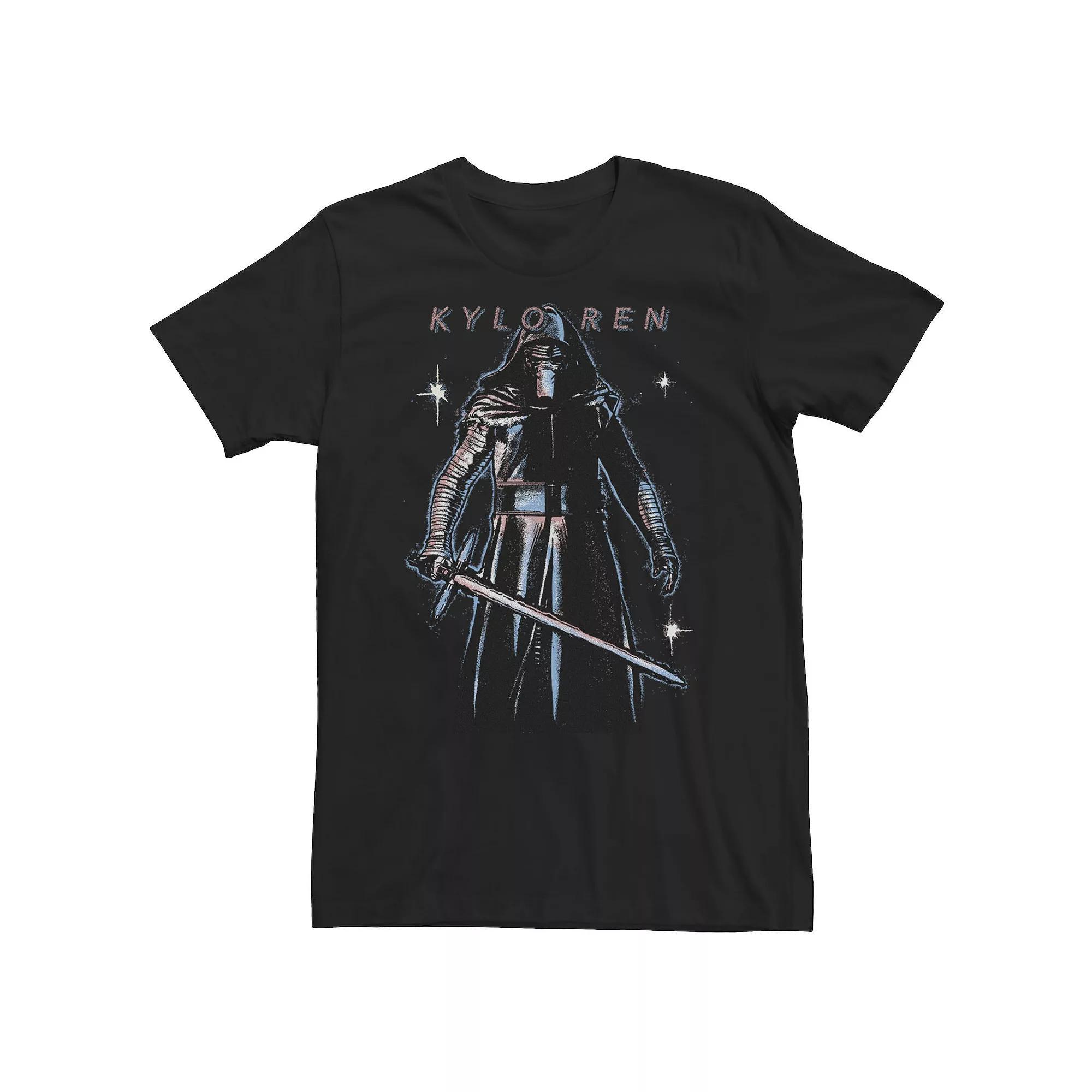 Big & Tall Star Wars The Force Awakens Kylo Ren Portrait Tee, Men's, Size: 4XL, Black Product Image