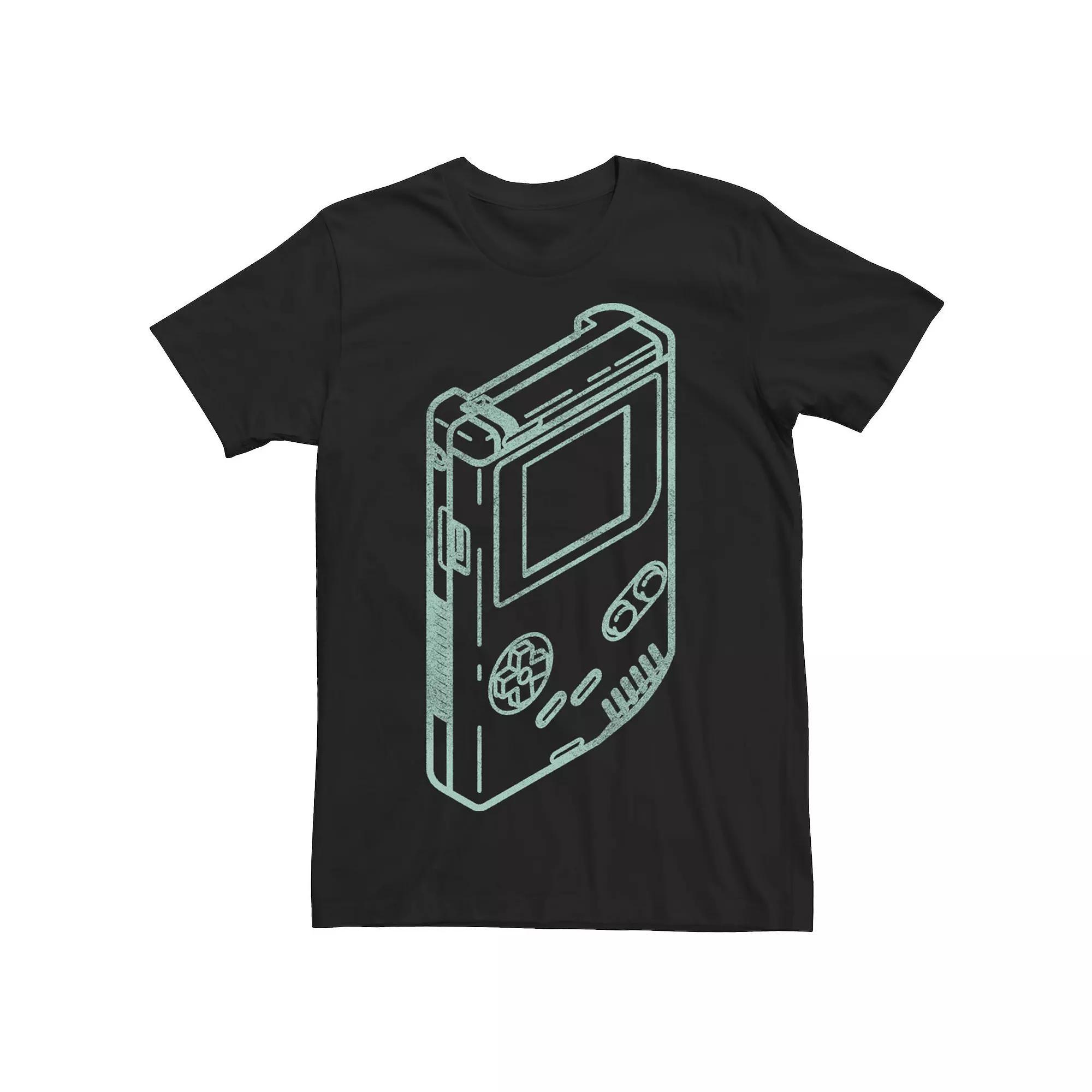 Men's Nintendo Gamer Boy Outline Tee, Size: XXL, Black Product Image