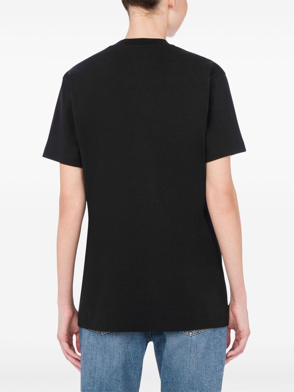 teddy bear-print T-shirt Product Image