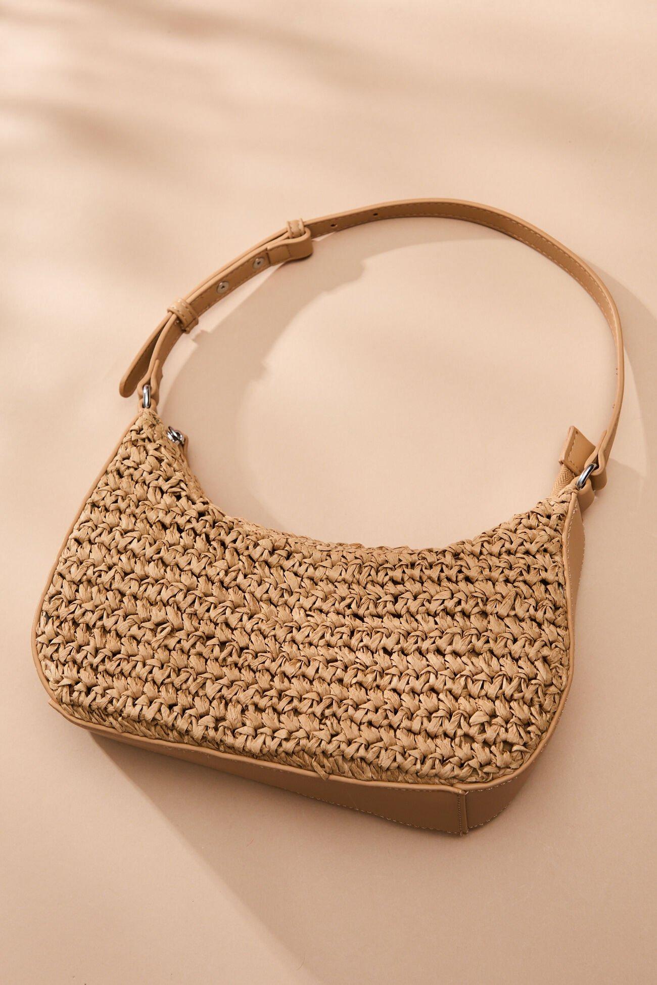 Straw Woven Shoulder Bag Product Image