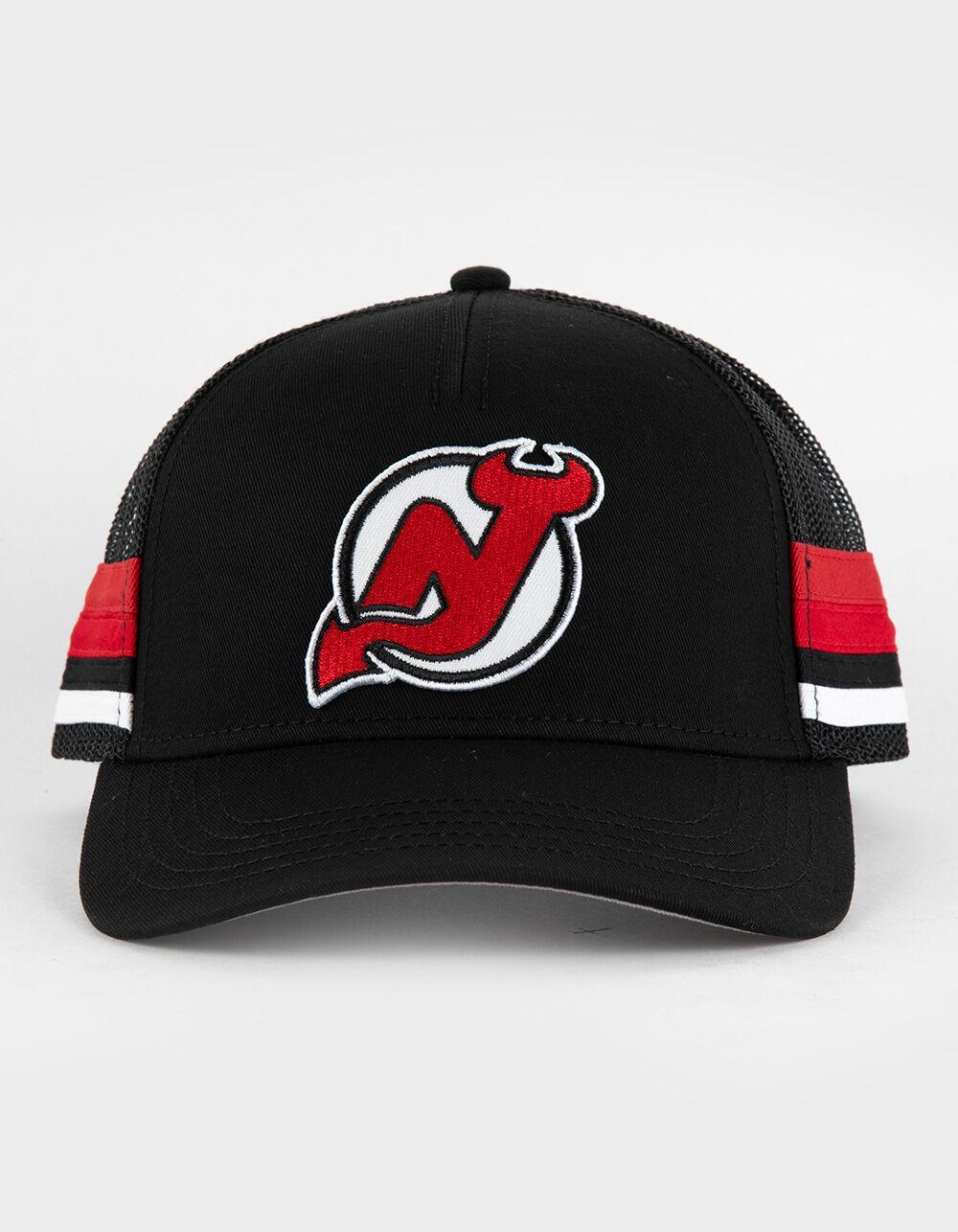 AMERICAN NEEDLE Hotfoot New Jersey Devils NHL Mens Trucker Hat - BLACK Product Image