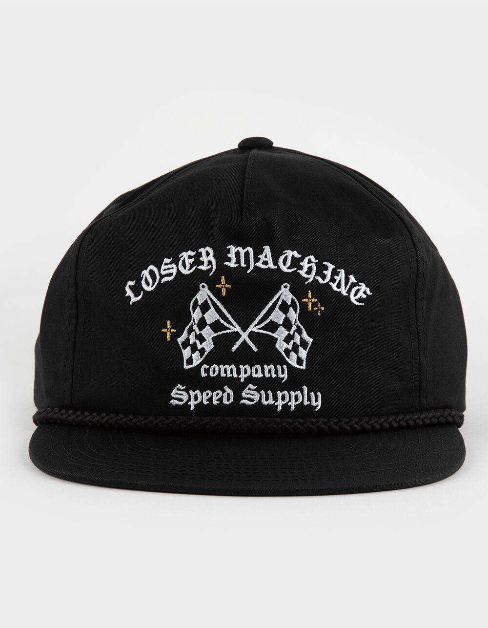LOSER MACHINE Speed Supply Snapback Hat - BLACK Product Image