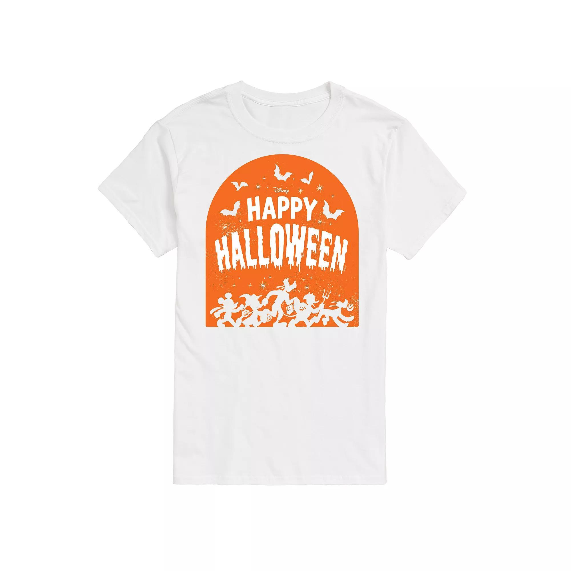 Disney's Mickey Mouse & Friends Men's Happy Halloween Group Graphic Tee, Size: XL, Black Product Image