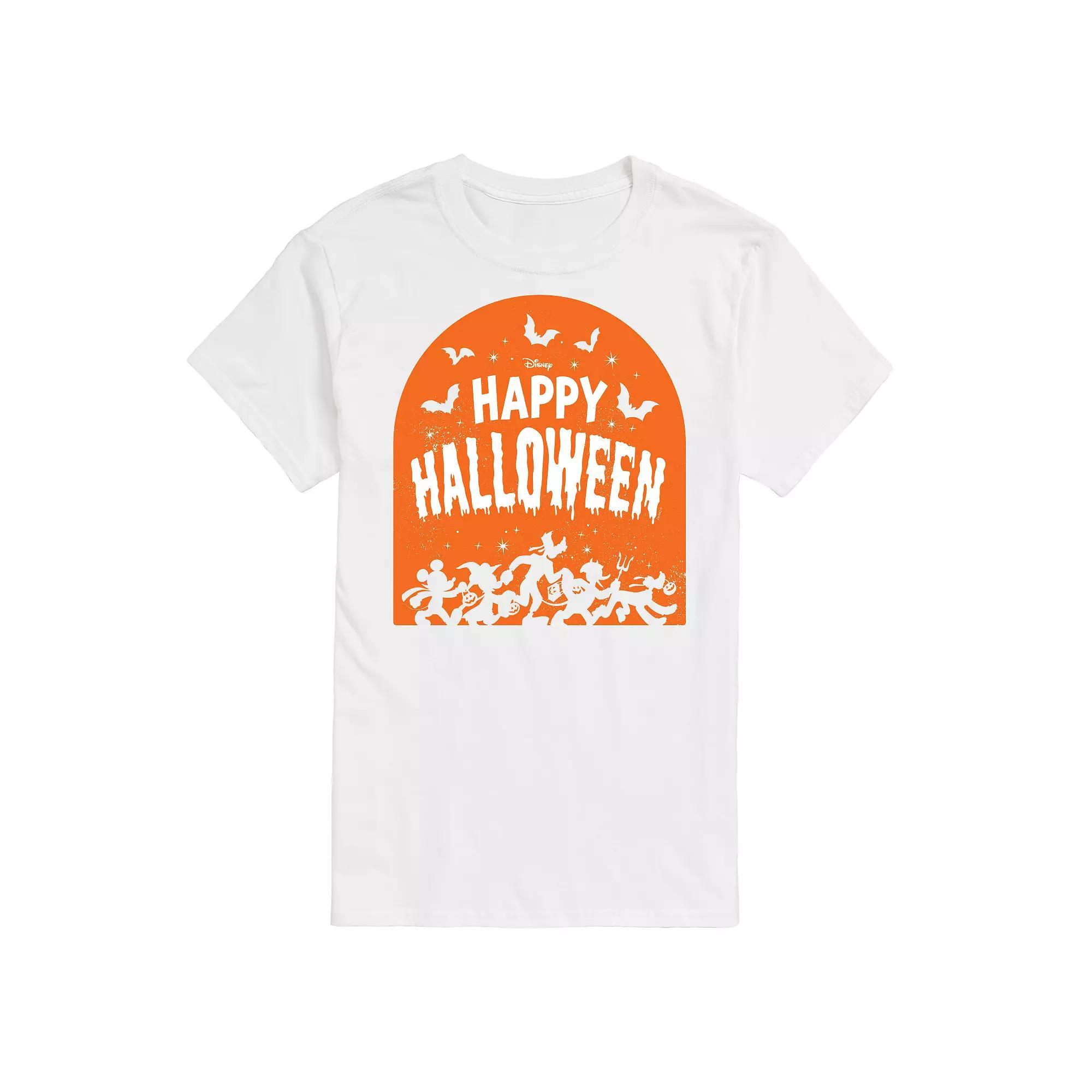 Disney's Mickey Mouse & Friends Men's Happy Halloween Group Graphic Tee, Size: XL, Black Product Image