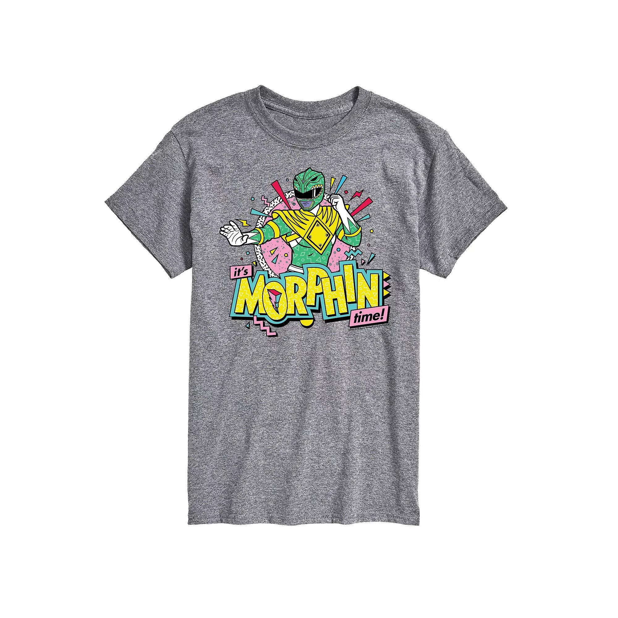 Big & Tall Power Rangers Morphin Time Green Graphic Tee, Mens Product Image