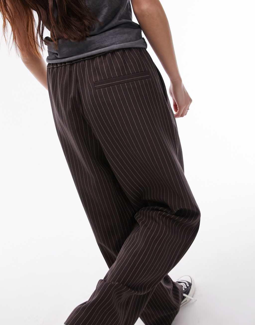 Topshop pinstripe smart sweatpants Product Image