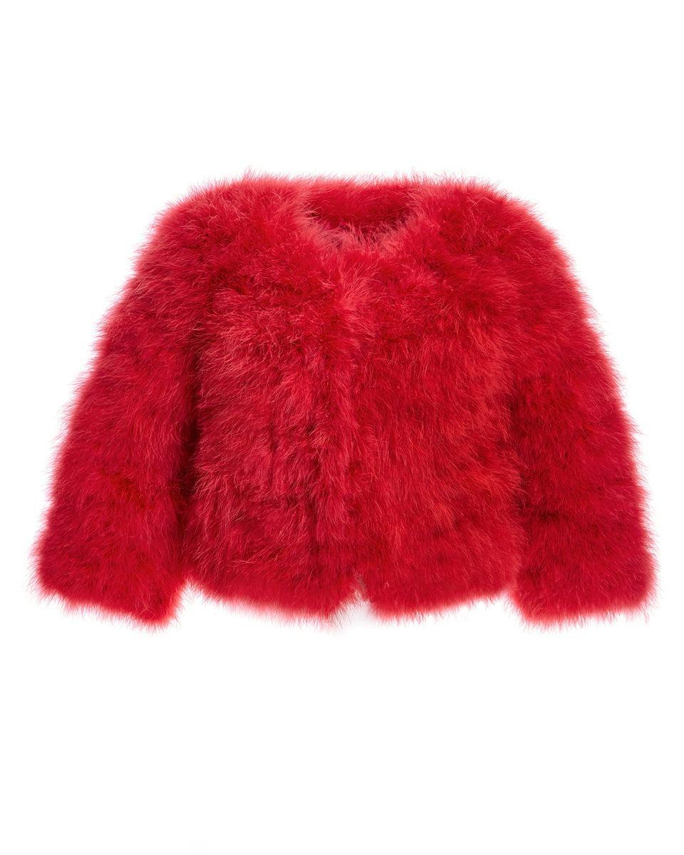 Collarless Feather Bolero Product Image
