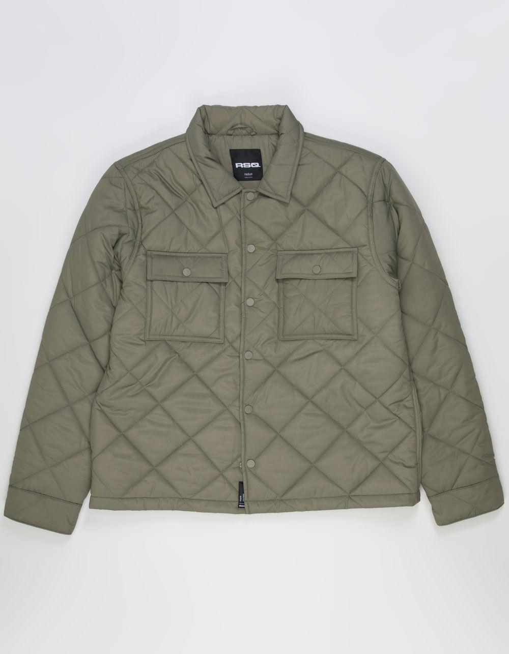 RSQ Mens Quilted Nylon Jacket - BLACK Product Image
