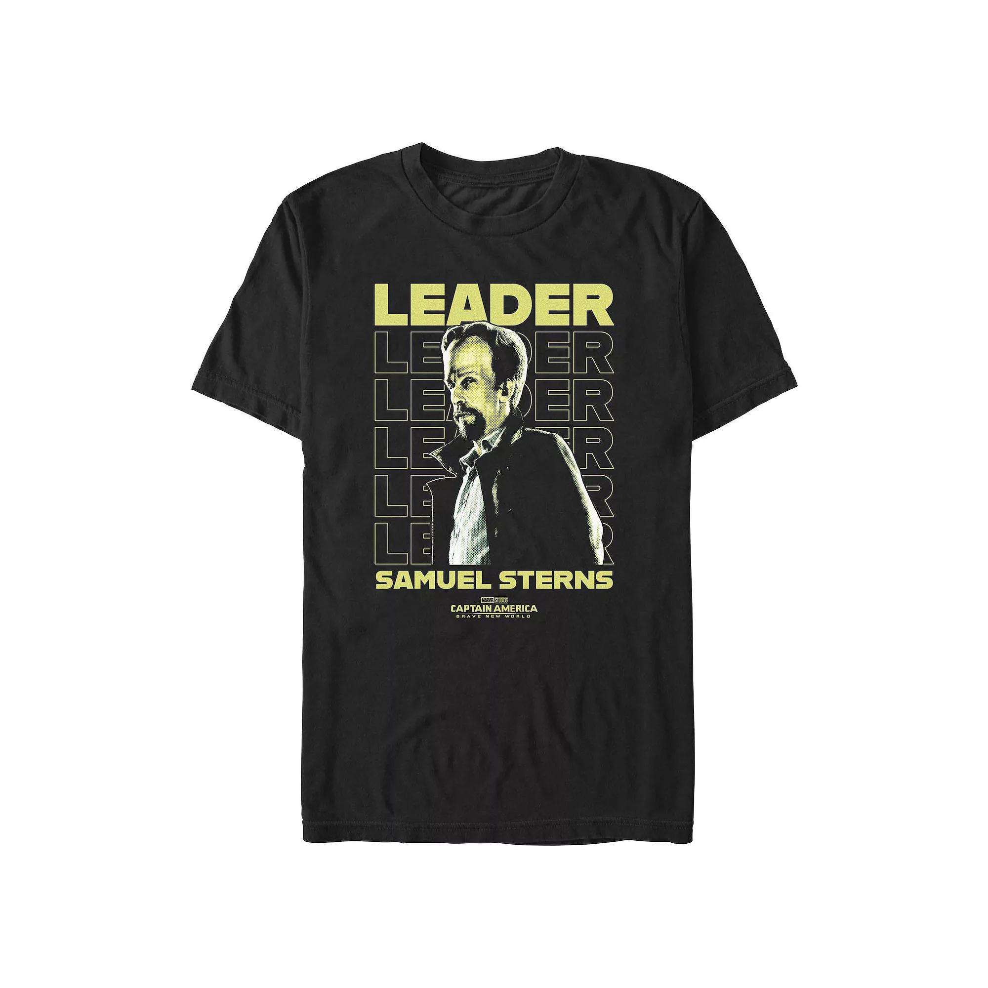 Big & Tall Marvel Captain America Brave New World Leader Graphic Tee, Men's, Size: 5XL, Black Product Image