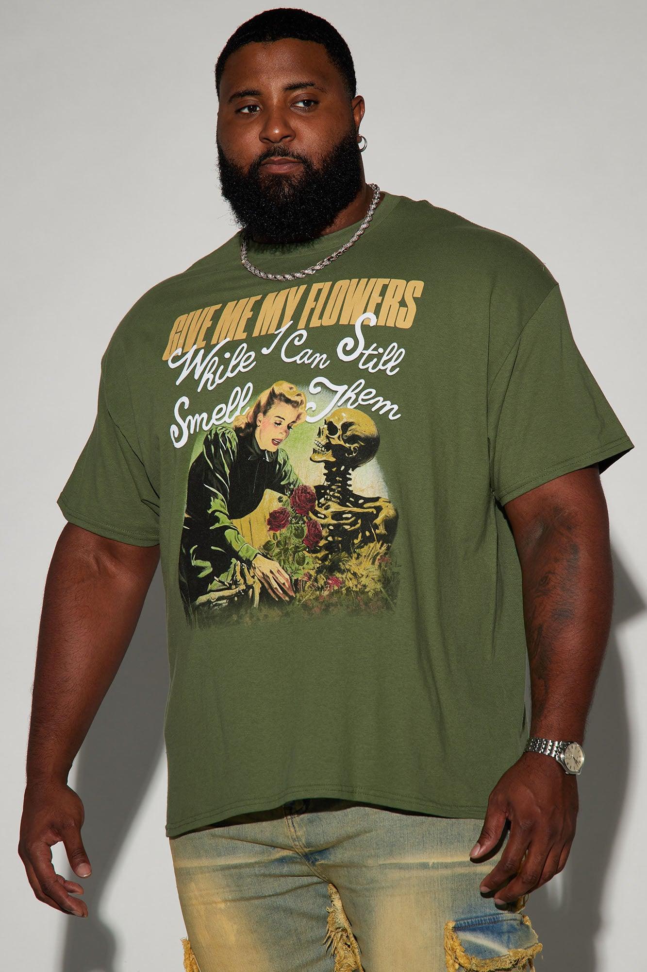 Give Me My Flowers Short Sleeve Tee - Hunter Product Image