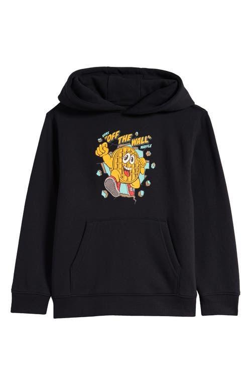 Vans Kids' Waffle Man Graphic Hoodie in Black at Nordstrom, Size 4 Product Image