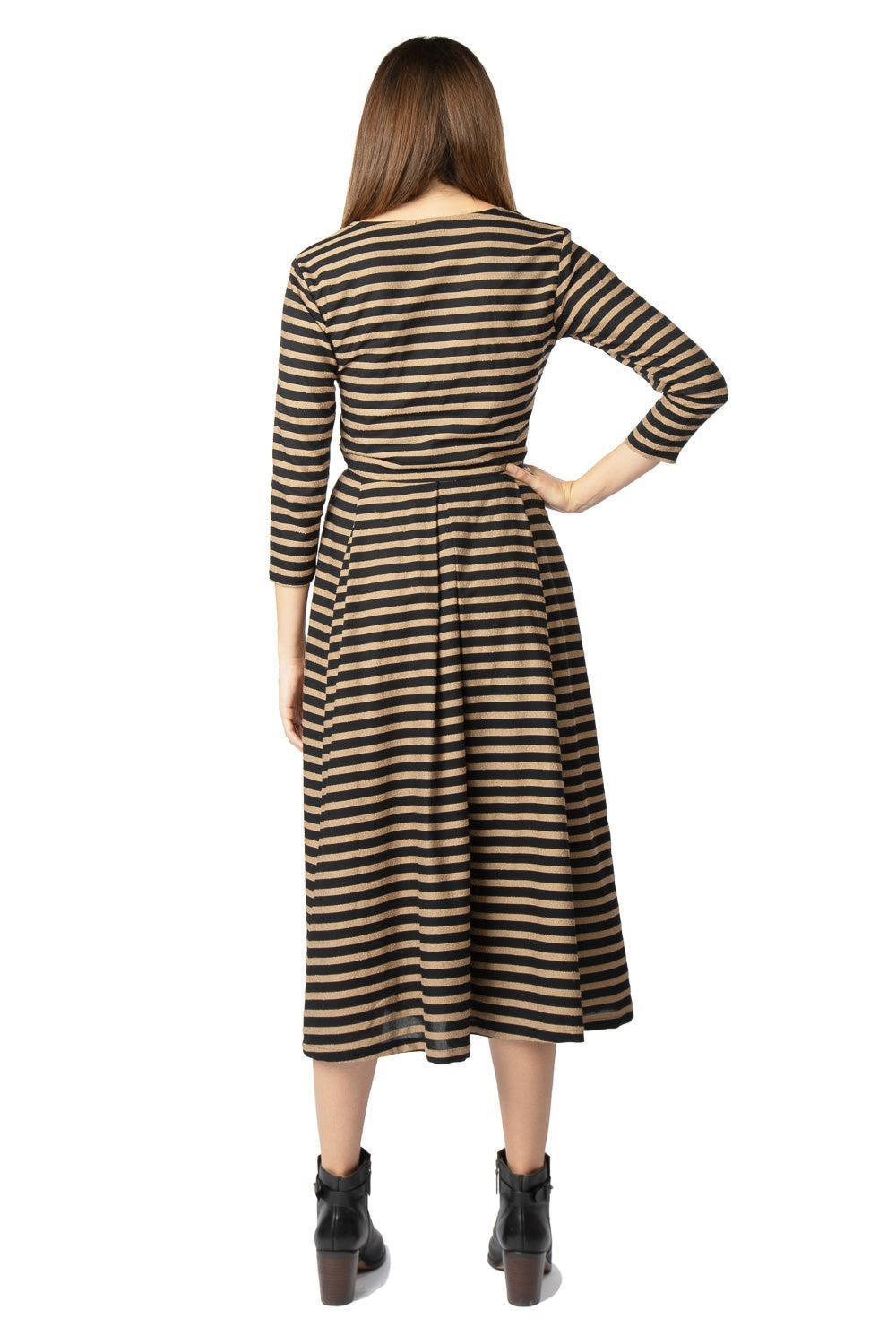 Tie Top in Black Stripe Product Image
