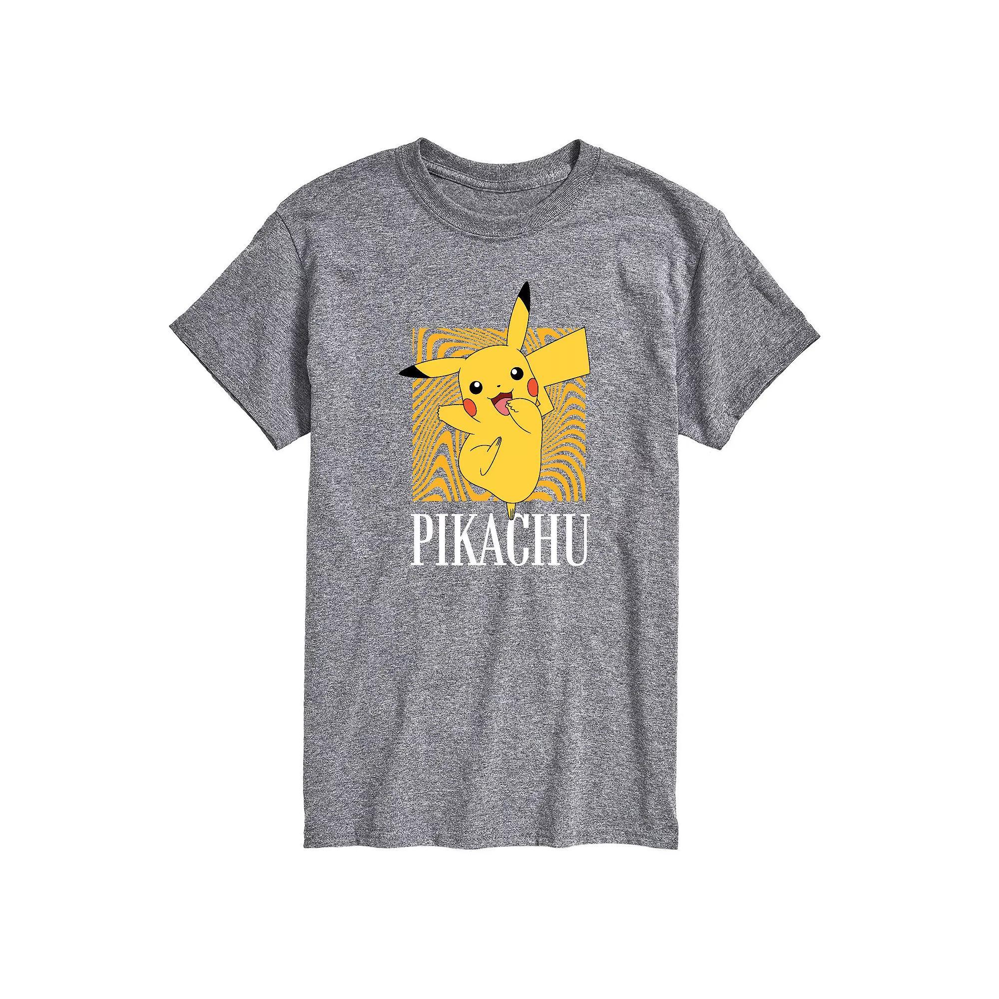 Men's Pokemon Pikachu Abstract Tee, Size: XS, Grey Product Image