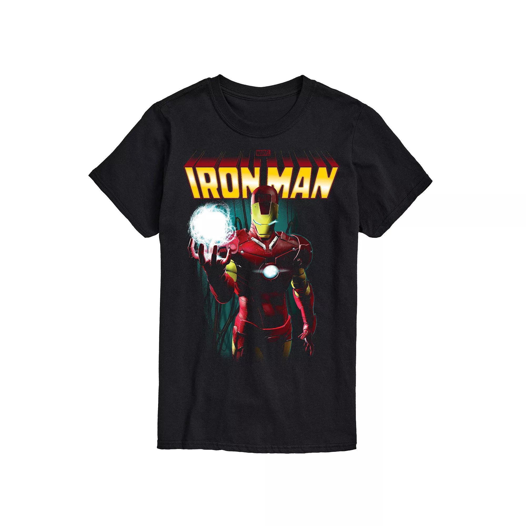 Big & Tall Marvel Iron Man Oversized Portrait Graphic Tee, Mens Product Image