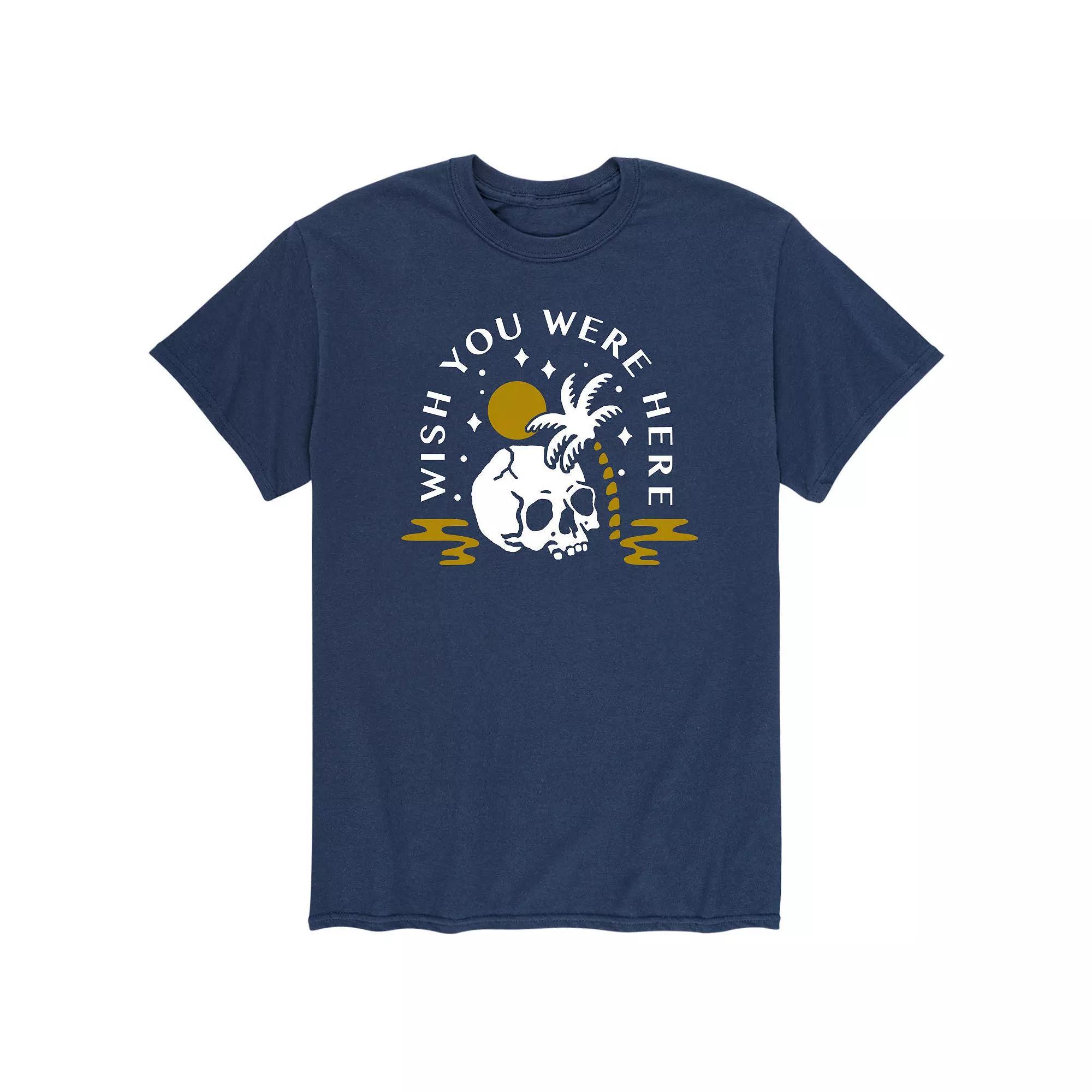 Mens Wish You Were Here Tee Blue Product Image