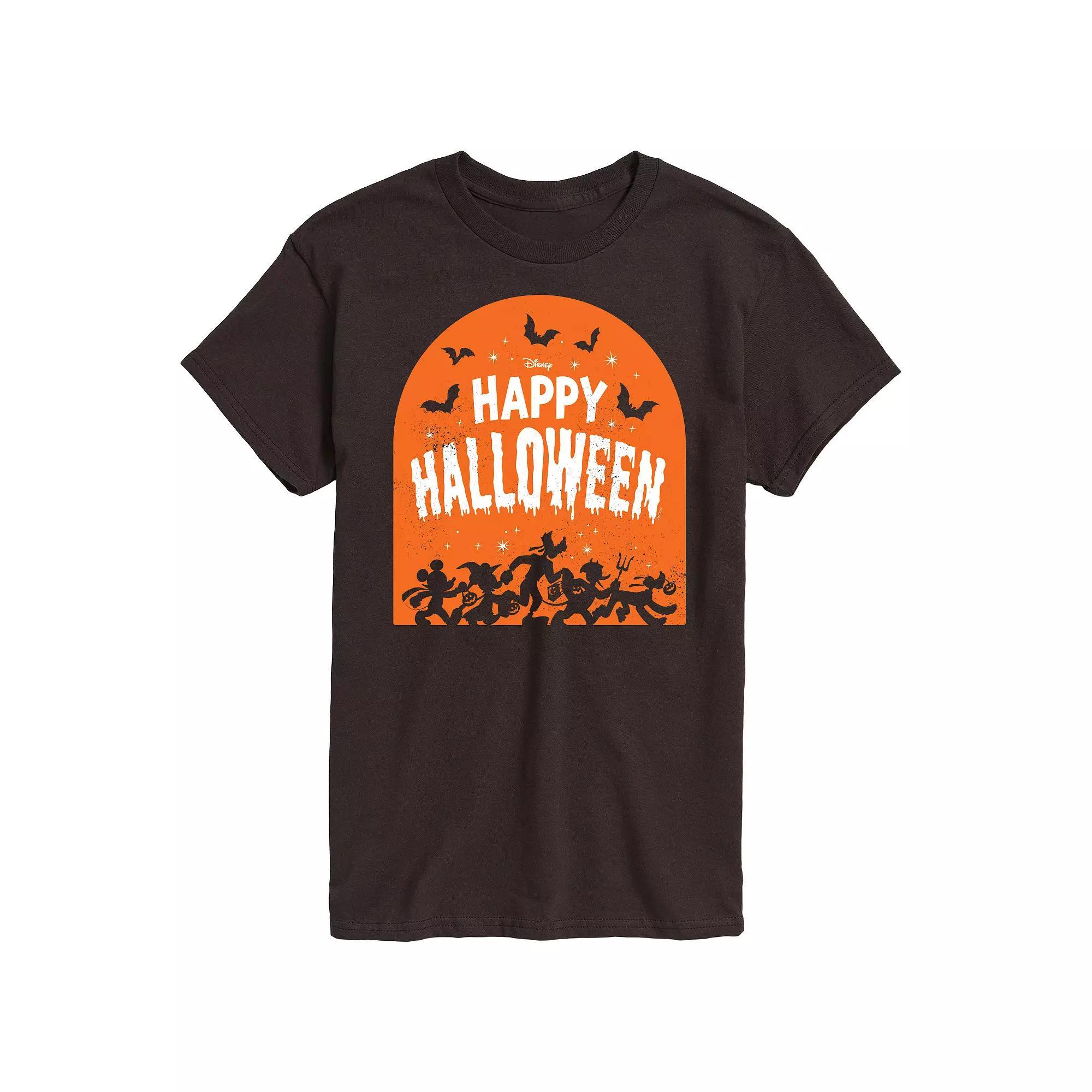 Disney's Mickey Mouse & Friends Men's Happy Halloween Group Graphic Tee, Size: XL, Black Product Image