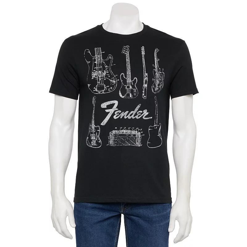 Men's Fender Chart Graphic Tee, Size: Medium, Black Product Image