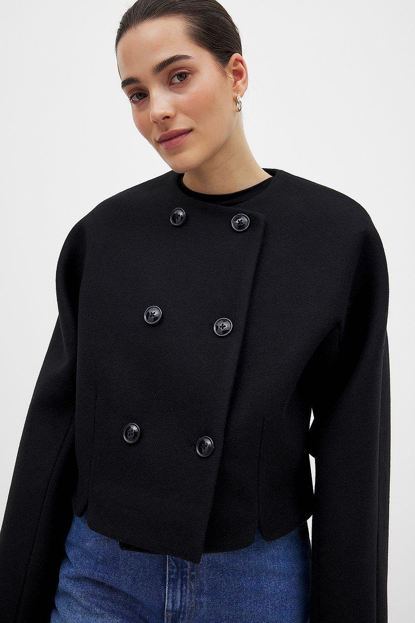 Wool Blend Short Jacket Product Image