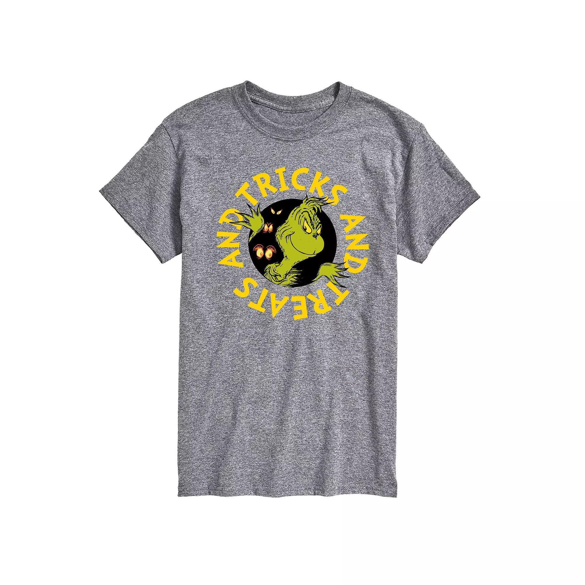 Mens Dr. Seuss Grinch Tricks And Treats Graphic Tee Product Image