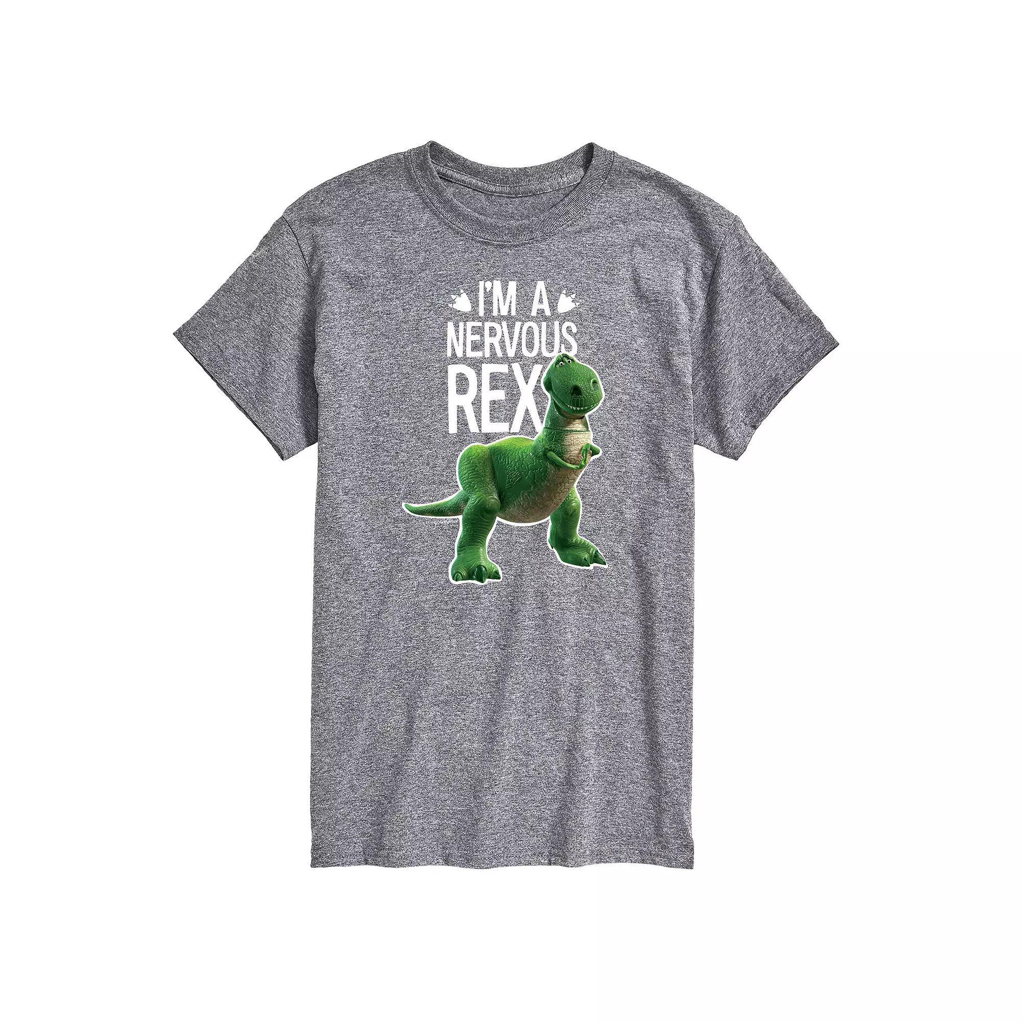 Disney / Pixars Toy Story Big & Tall Nervous Rex Graphic Tee, Mens Product Image