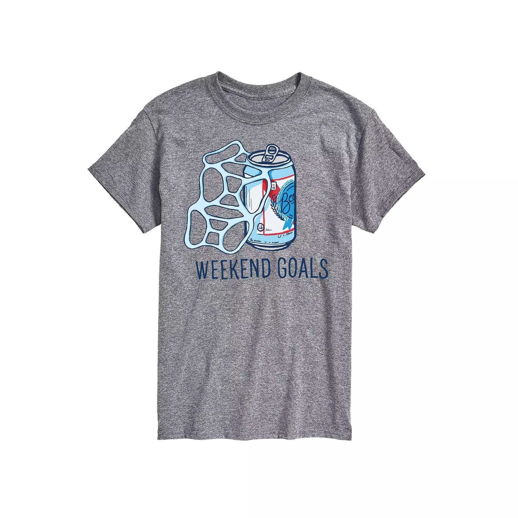 Big & Tall Weekend Goals Graphic Tee, Mens Product Image