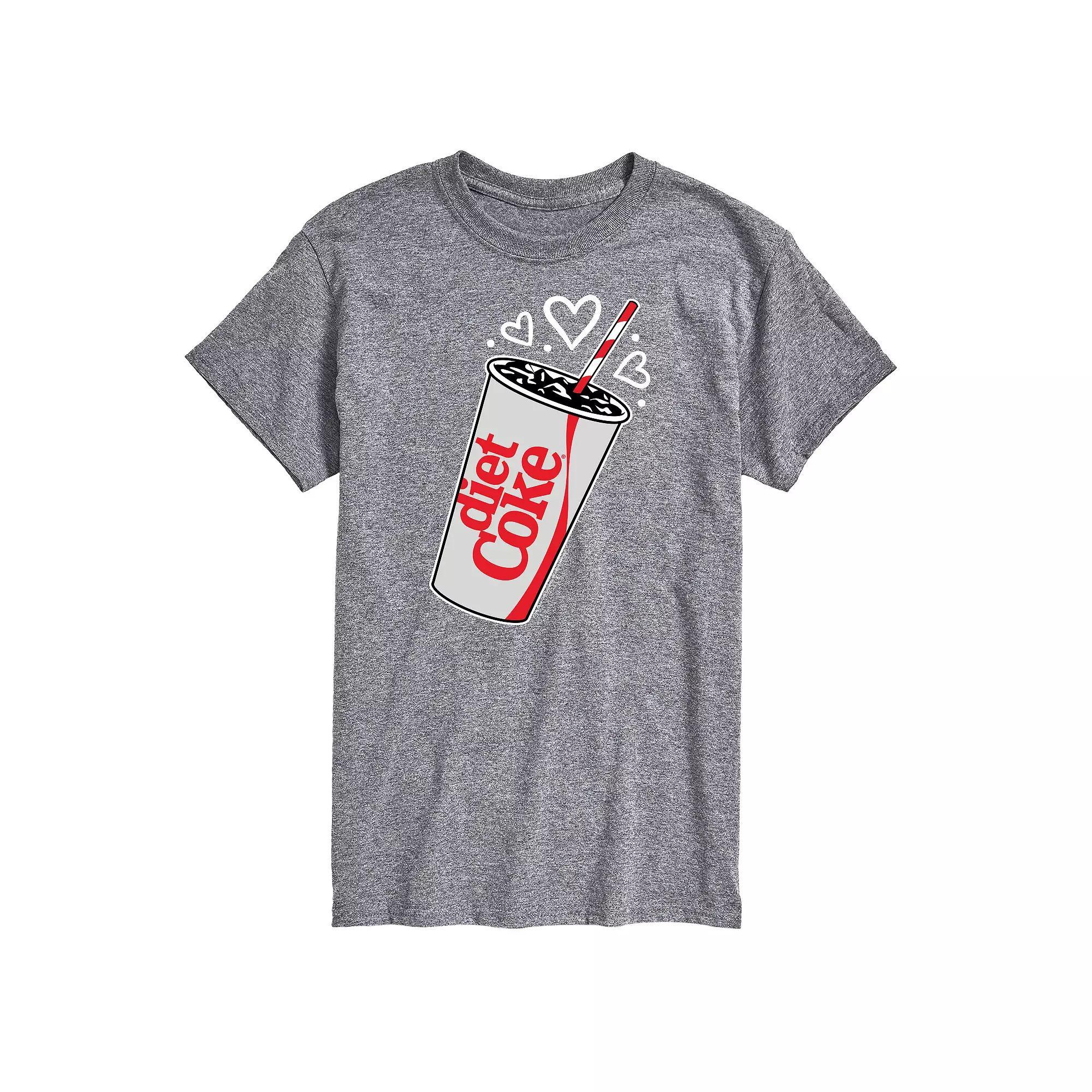 Mens Diet Coke Heart Bubbles Graphic Tee Product Image