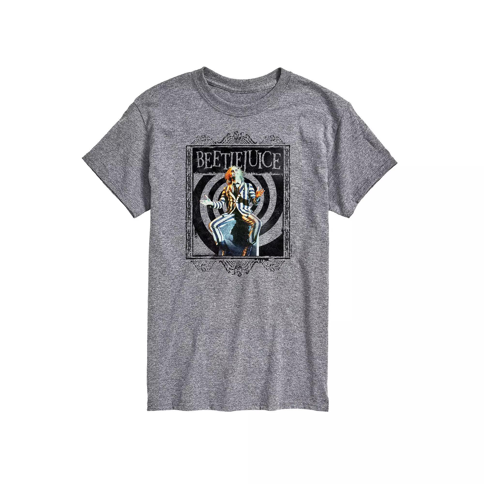 Big & Tall Beetlejuice On Grave Graphic Tee, Mens Product Image