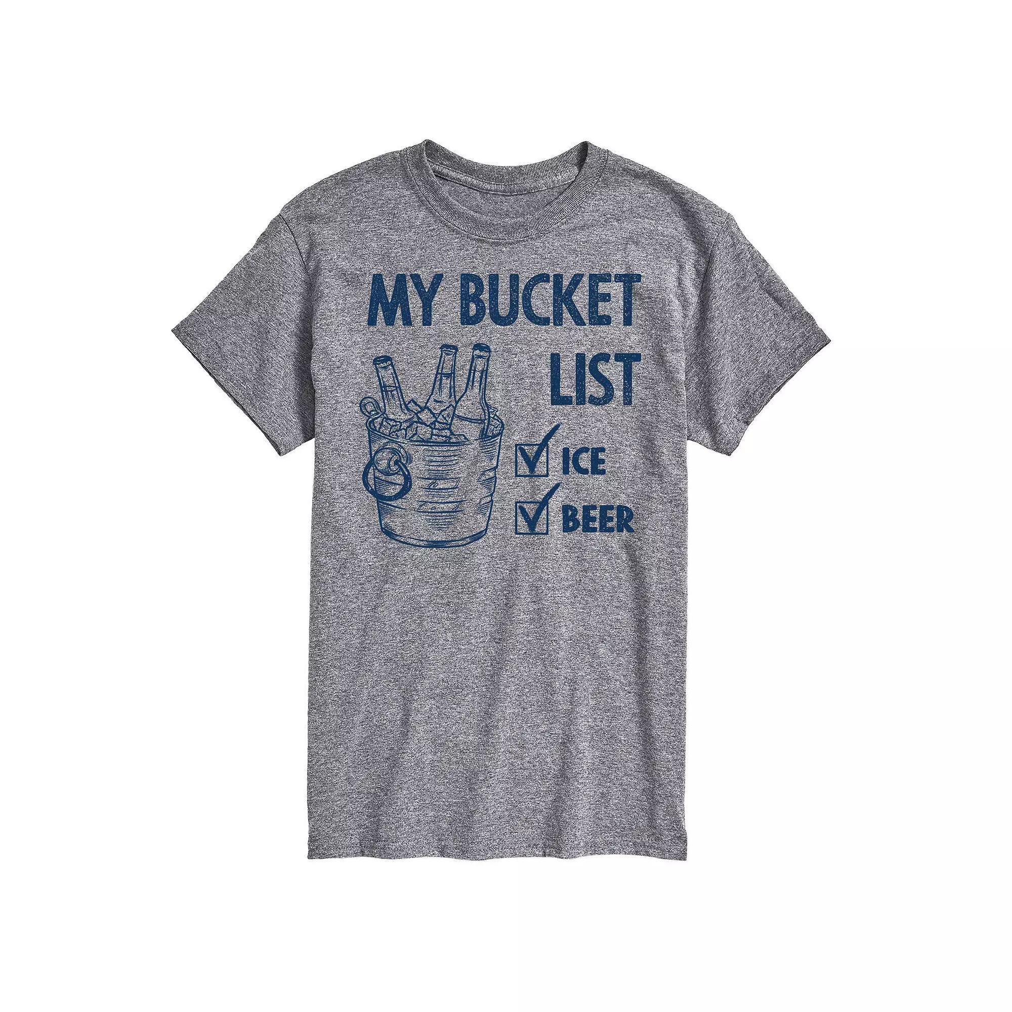 Big & Tall Bucket List Graphic Tee, Mens Product Image